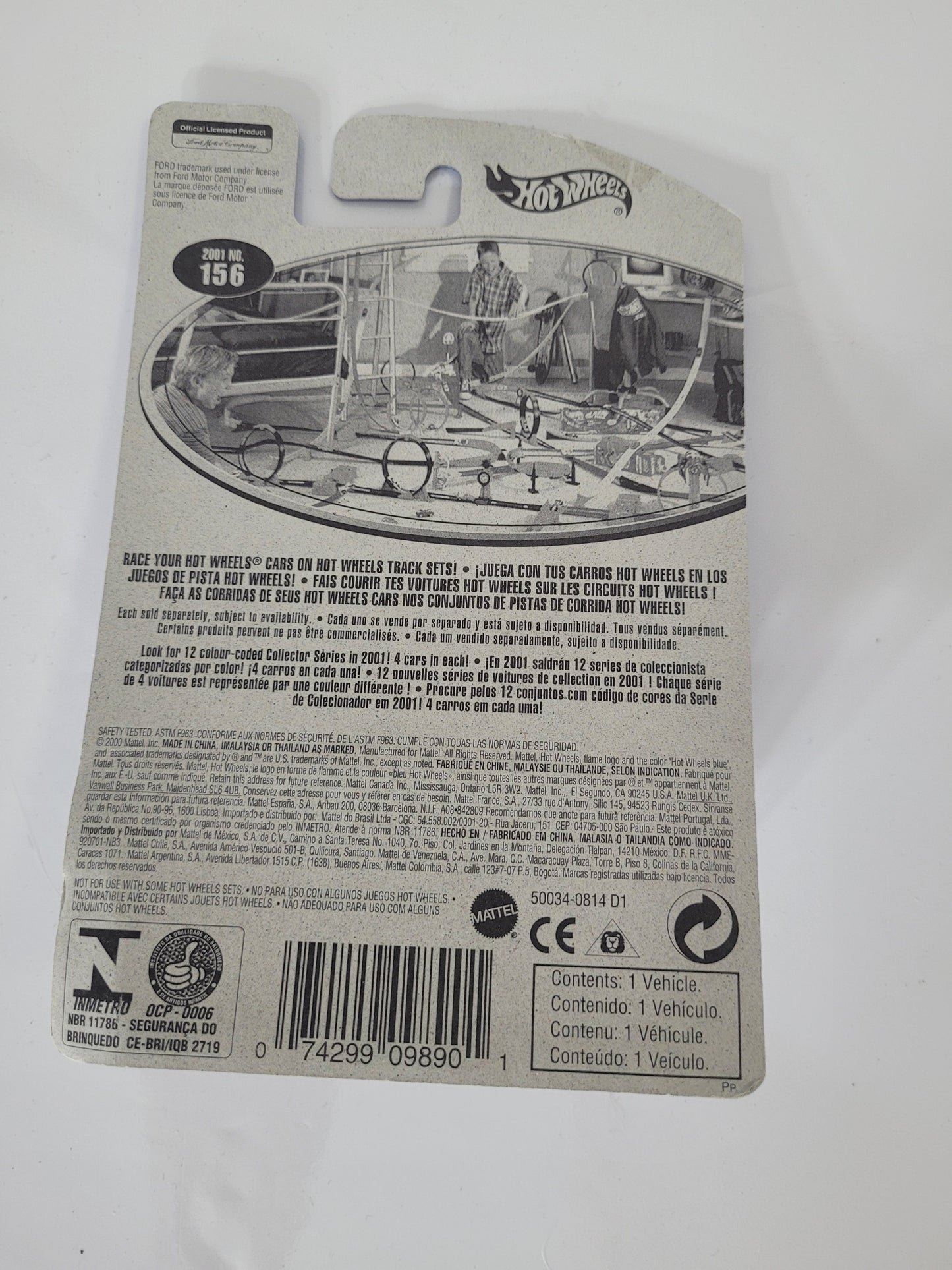 2001 Hot Wheels No. 156 ’40 Ford Harley-Davidson Pickup – Sealed