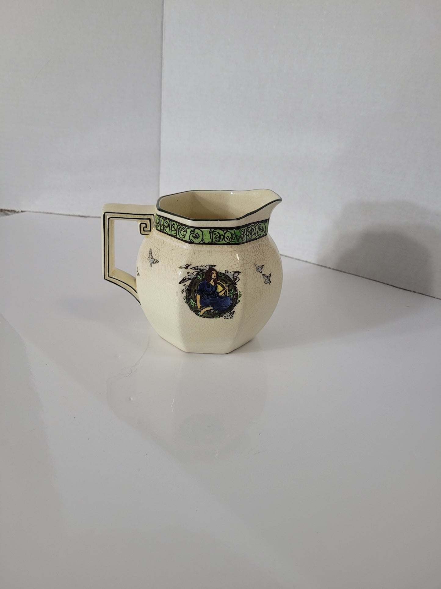 Antique Royal Doulton D4077 “Piping Down the Valleys Wild” Seriesware Jug
