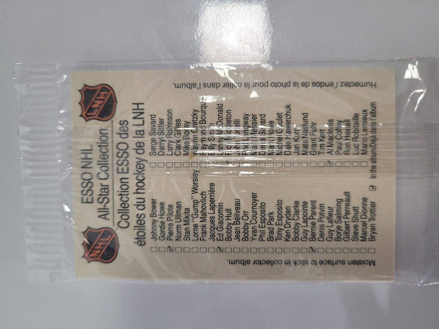 1988–89 Esso NHL All-Star Collection – 10 Sealed Hockey Sticker Packs