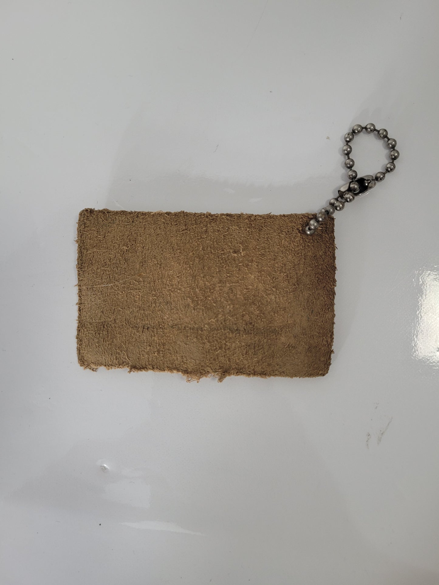 Vintage Lee Jeans Leather Advertising Keychain / Key Fob – 3.25 x 2 Inches