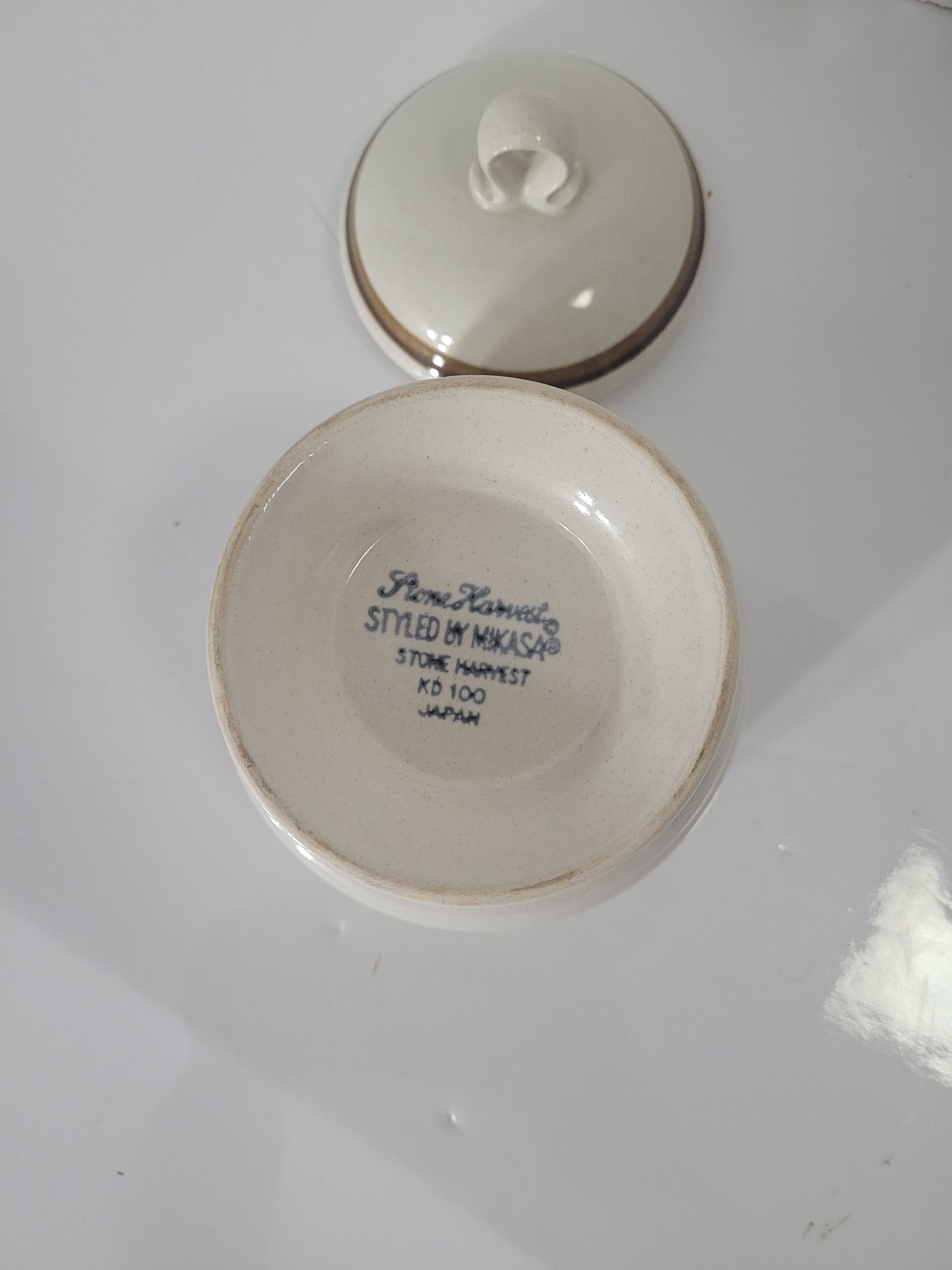 Vintage Mikasa Stone Harvest KD100 Covered Sugar Bowl – Japan