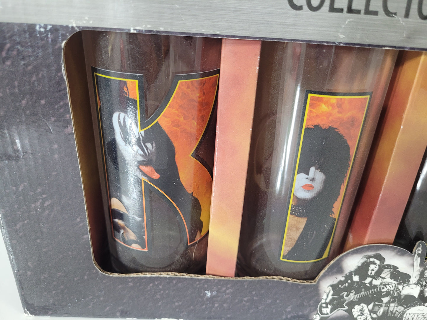 2010 KISS Collector Glass Set – 4 × 10 oz. Glasses – Original Box