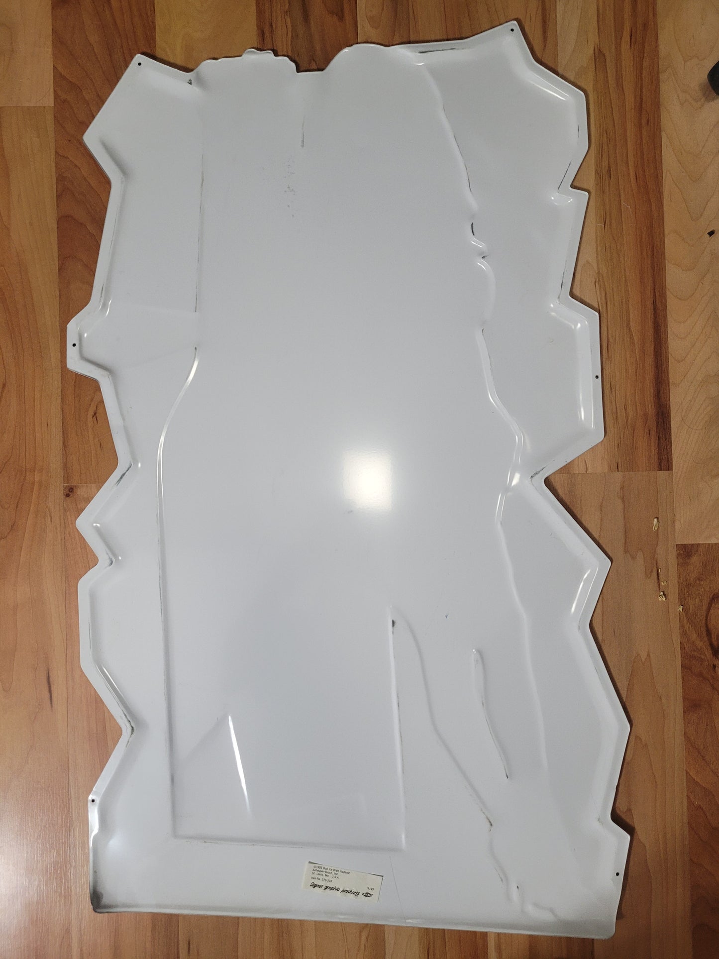 Vintage Bud Ice Draft “Saborea el Futuro” Embossed Metal Advertising Sign – 20" x 34"