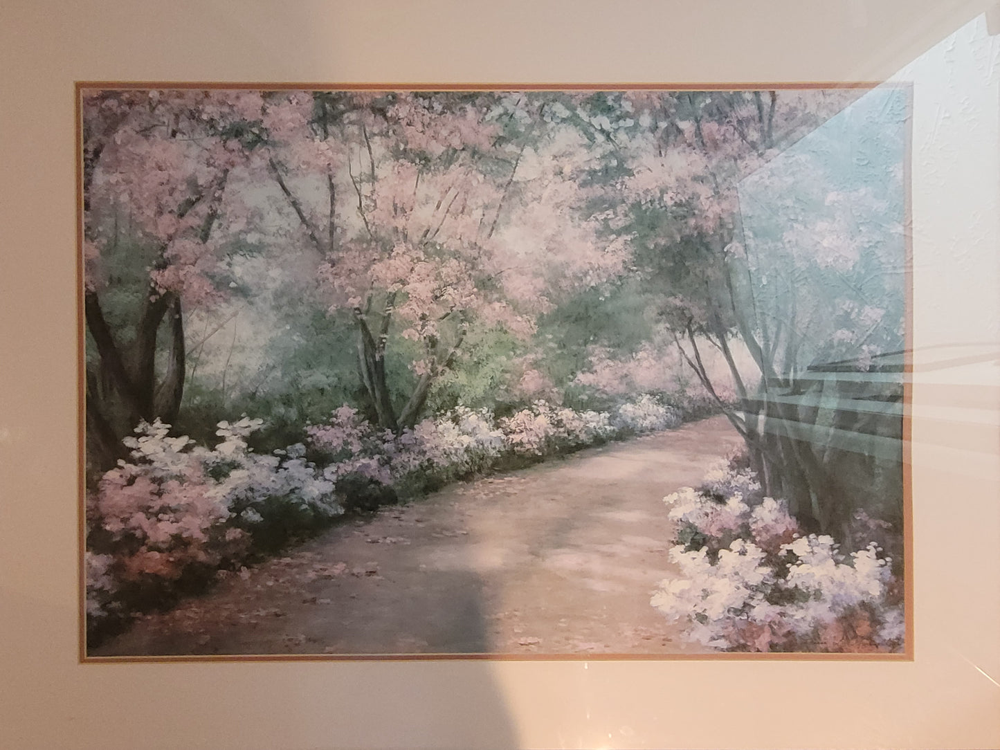 Diane Romanello Large Framed Floral Garden Path Print – Gerard Wall Art