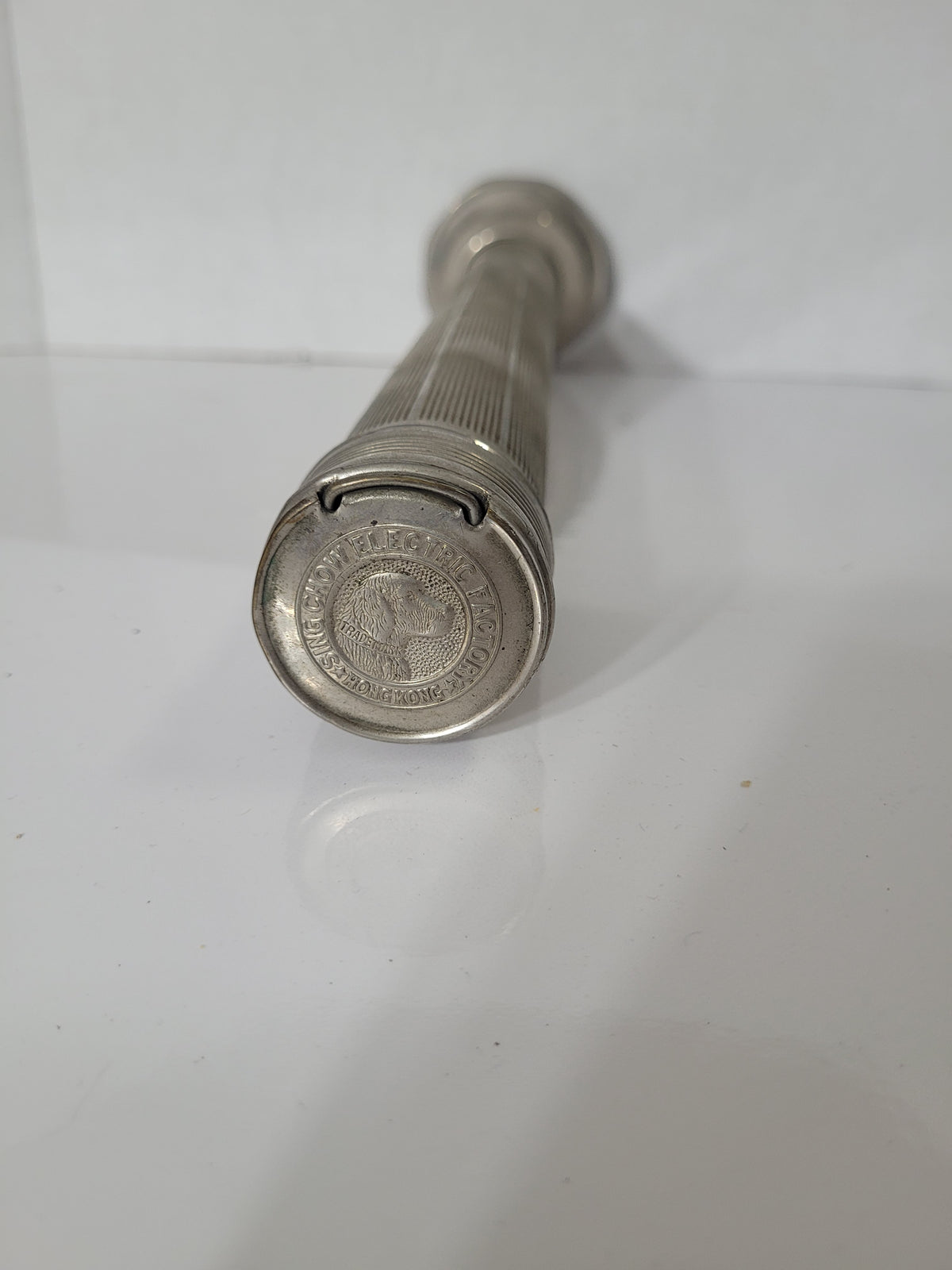 Vintage Sang Chong Electric Factory Hong Kong Chrome Flashlight – 14.5"