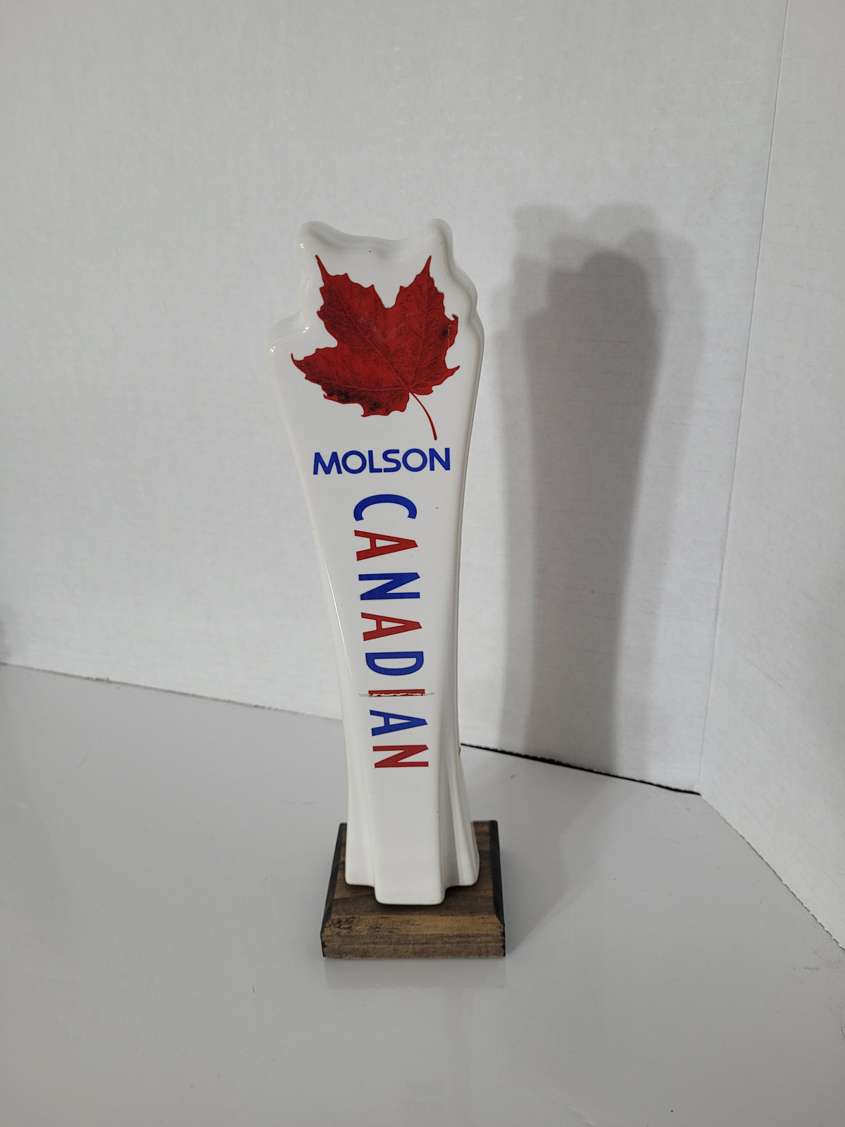 Molson Canadian Maple Leaf Beer Tap Handle – 10" Vintage Breweriana Bar Collectible