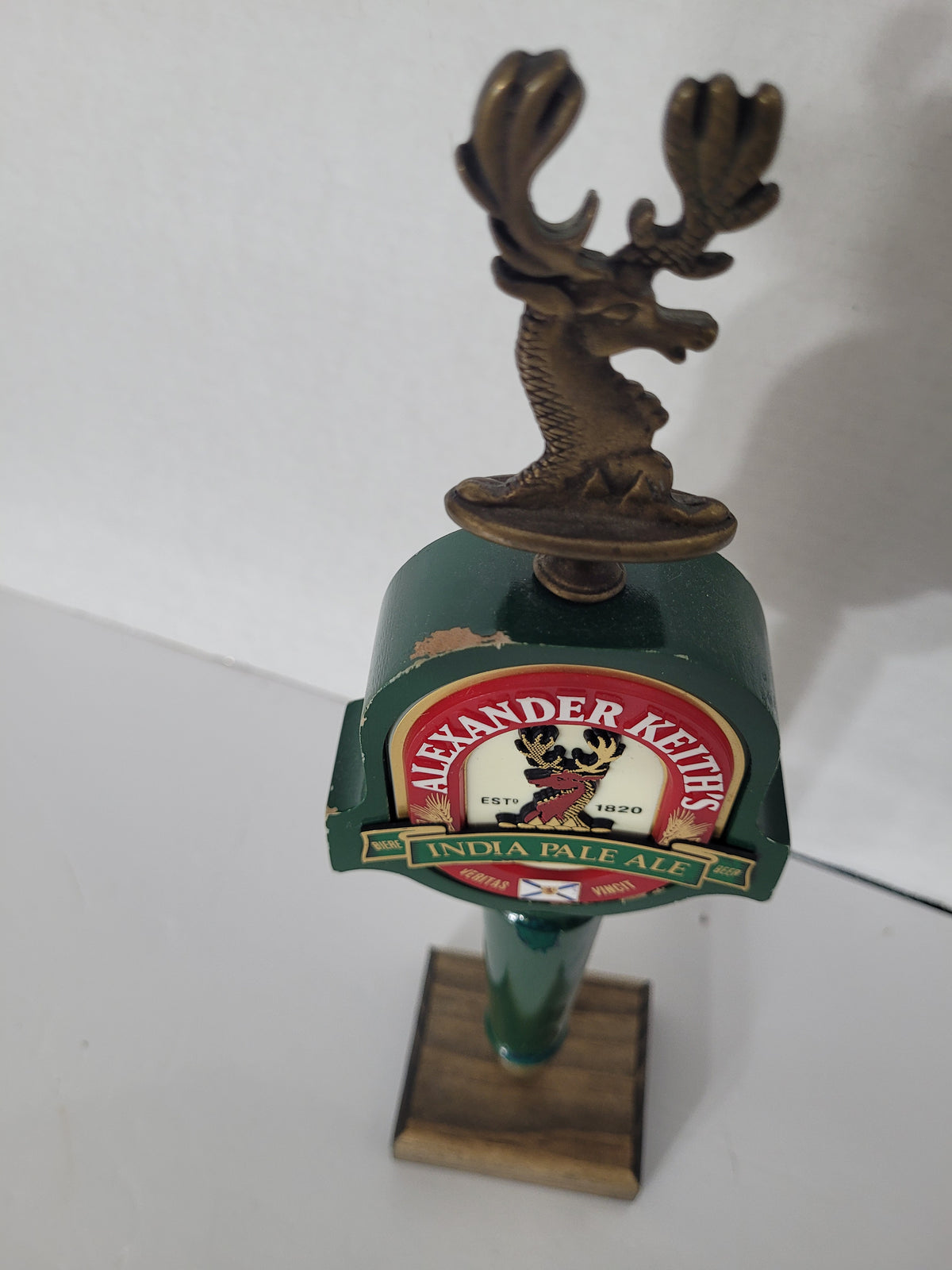 Alexander Keith’s India Pale Ale Moose Beer Tap Handle – 11" Canadian Breweriana Collectible