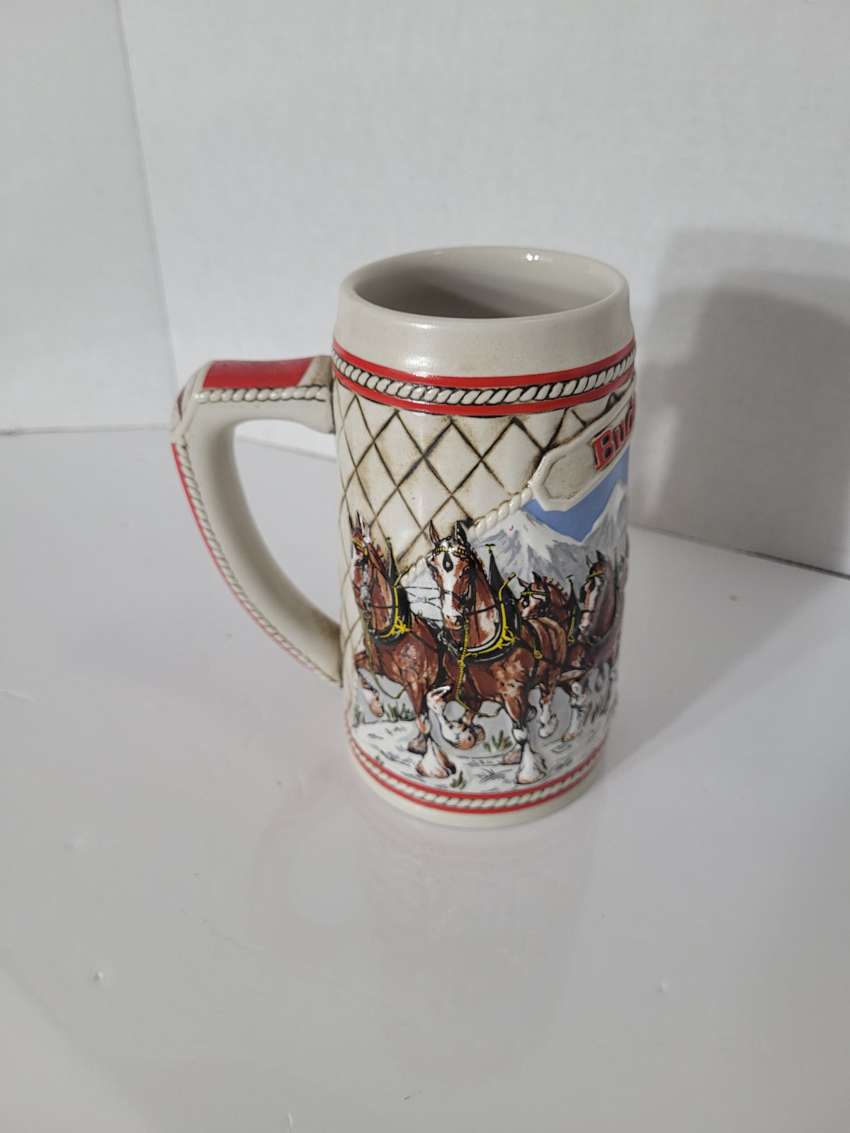 Budweiser Clydesdales Limited Edition Ceramic Stein – “A” Series – 6.25" x 3.5"