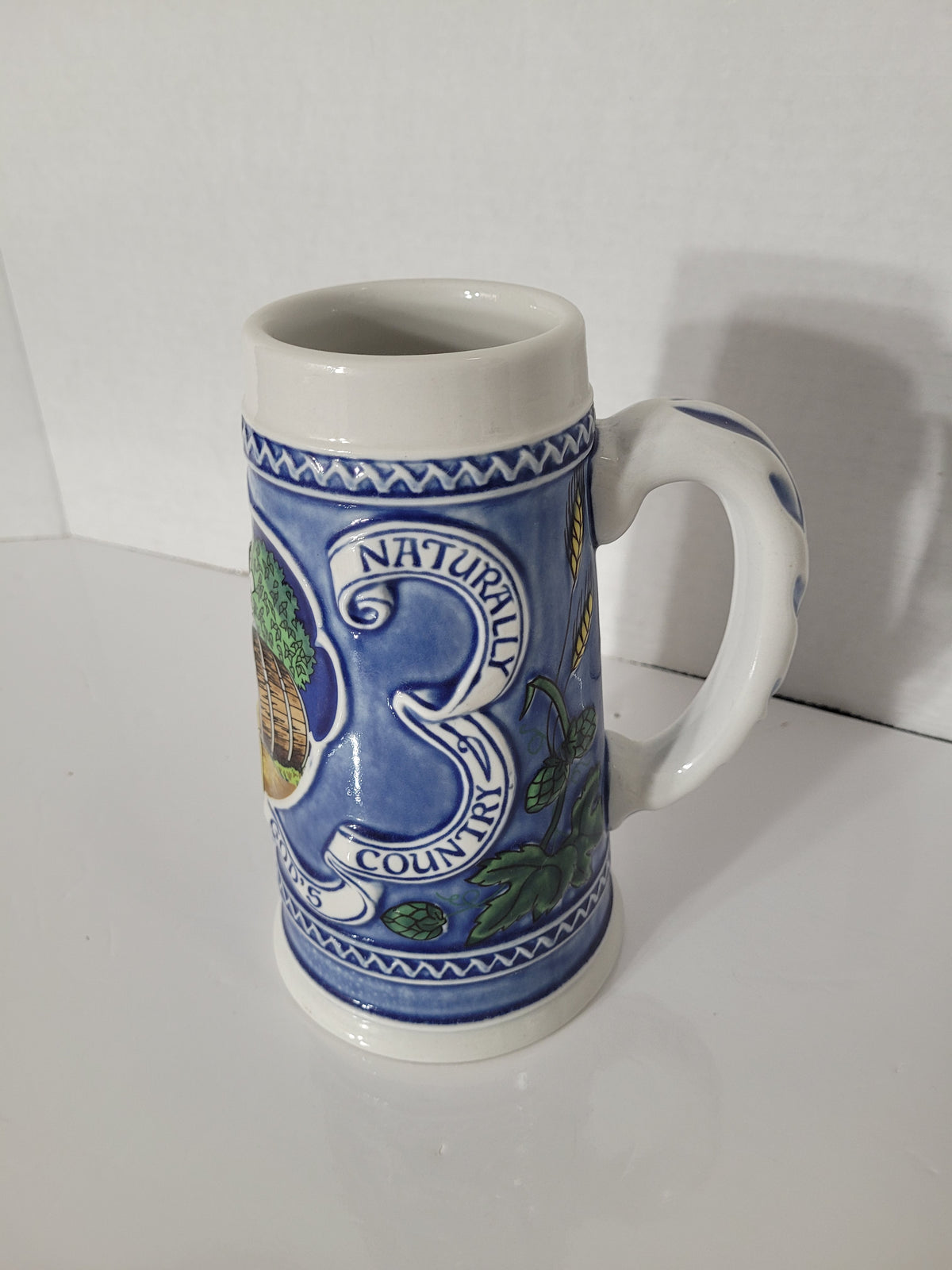 Vintage 1982 Heileman’s Old Style Beer Stein – Ceramarte Brazil – No. 46595