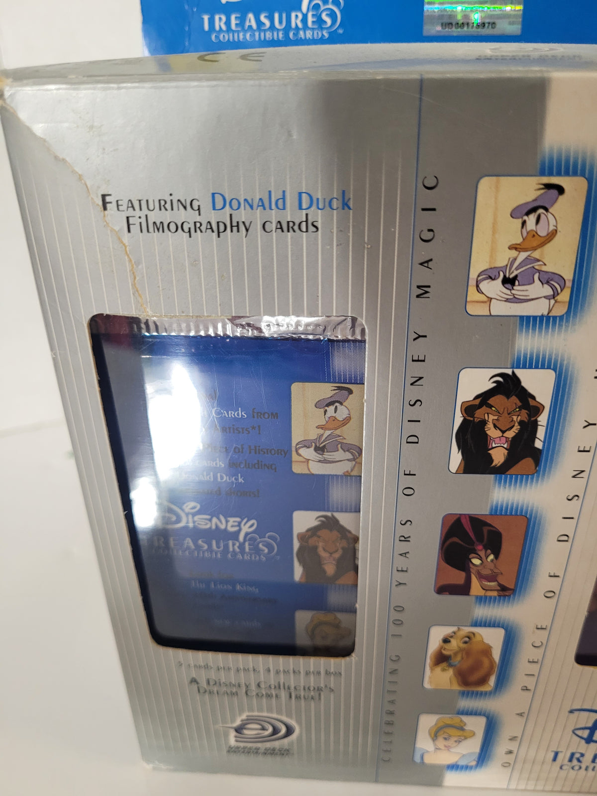 Disney Treasures Collectible Cards Donald Duck Collector Box Set – Upper Deck – With Figure & Packs