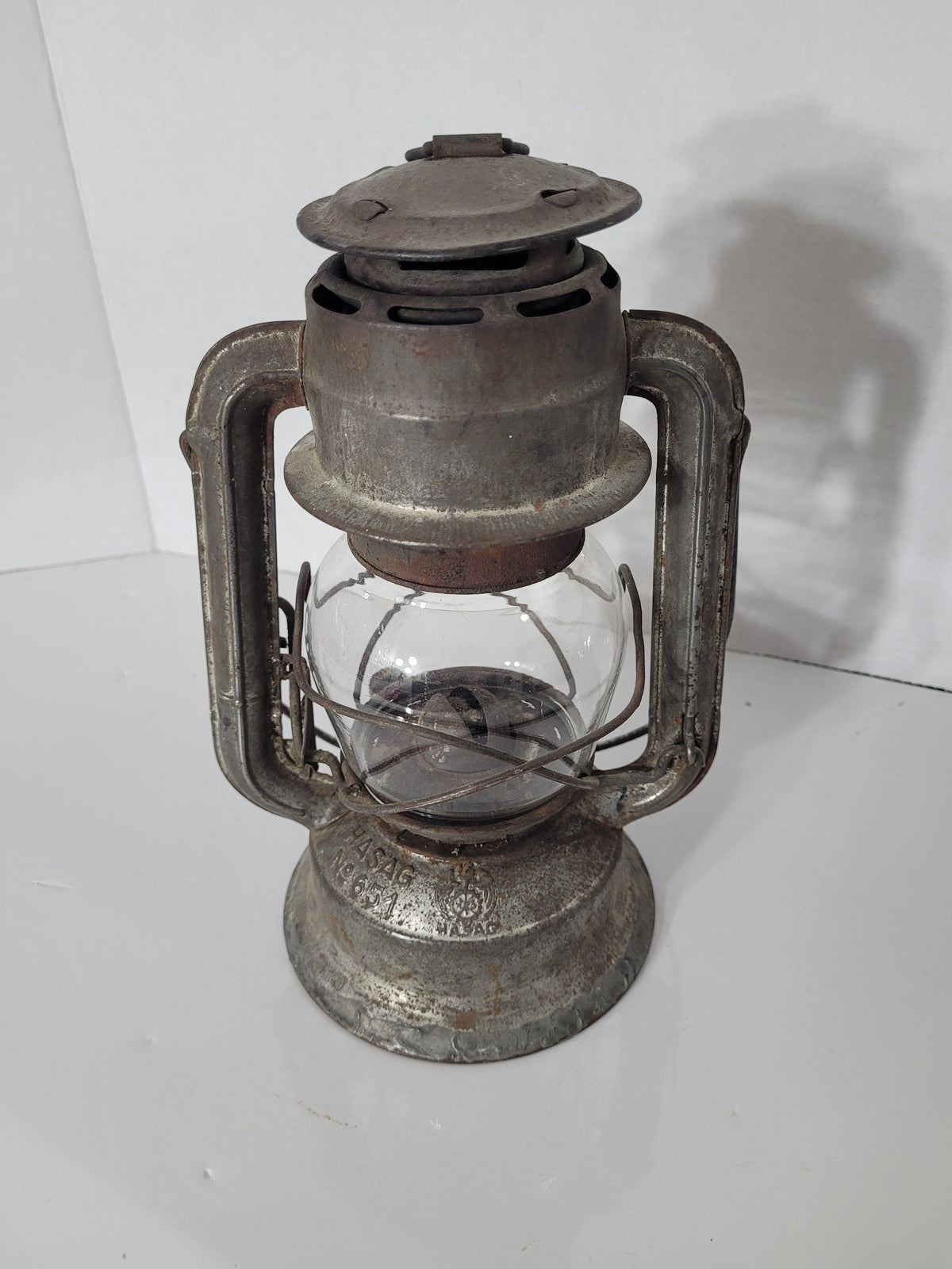 Antique German HASAG No. 651 Kerosene Hurricane Lantern – Hugo Schneider AG, Leipzig