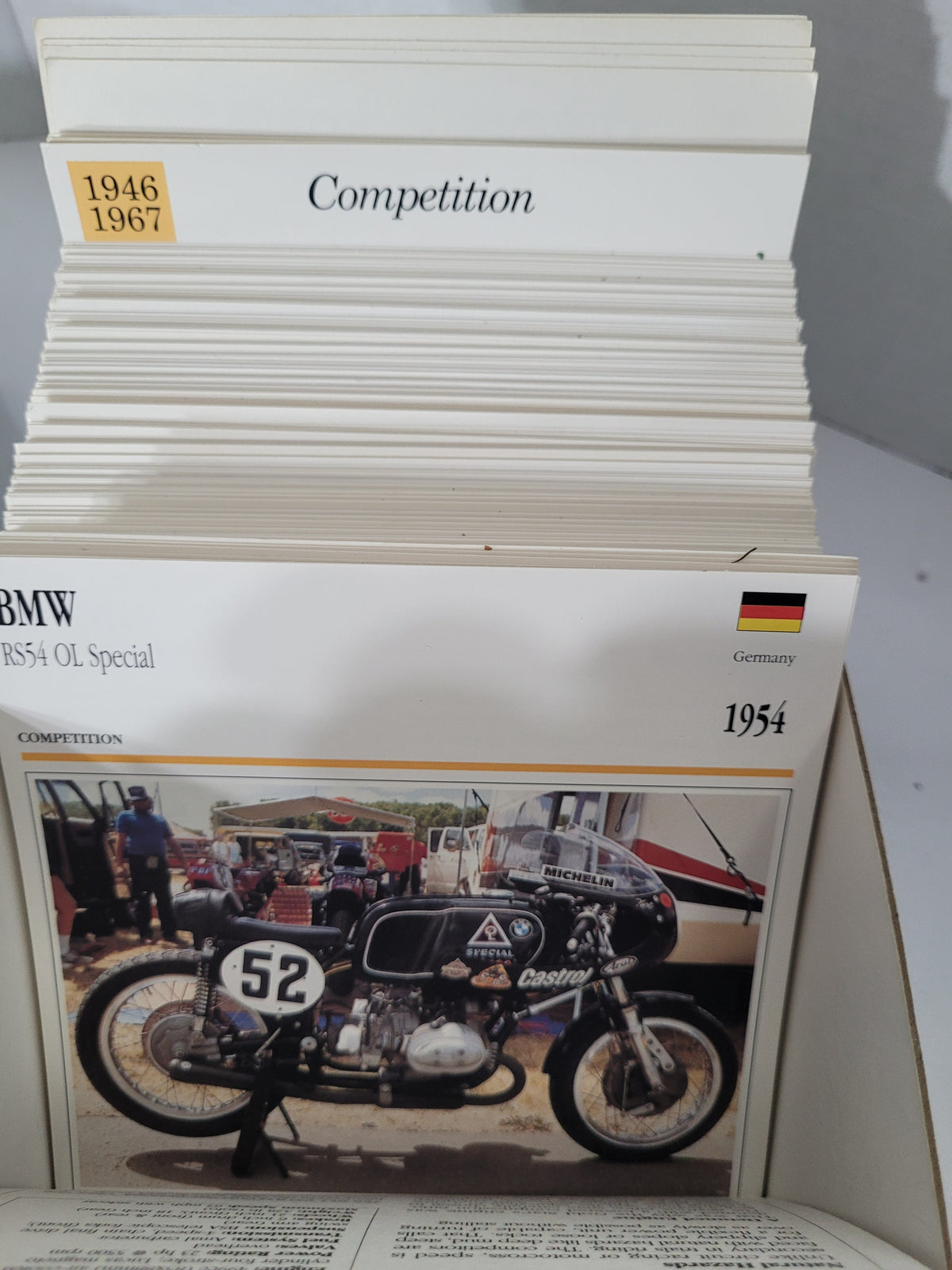 Moto Passion Motorcycle Reference Card Collection with Storage Box – Indian, Norton, BMW & More