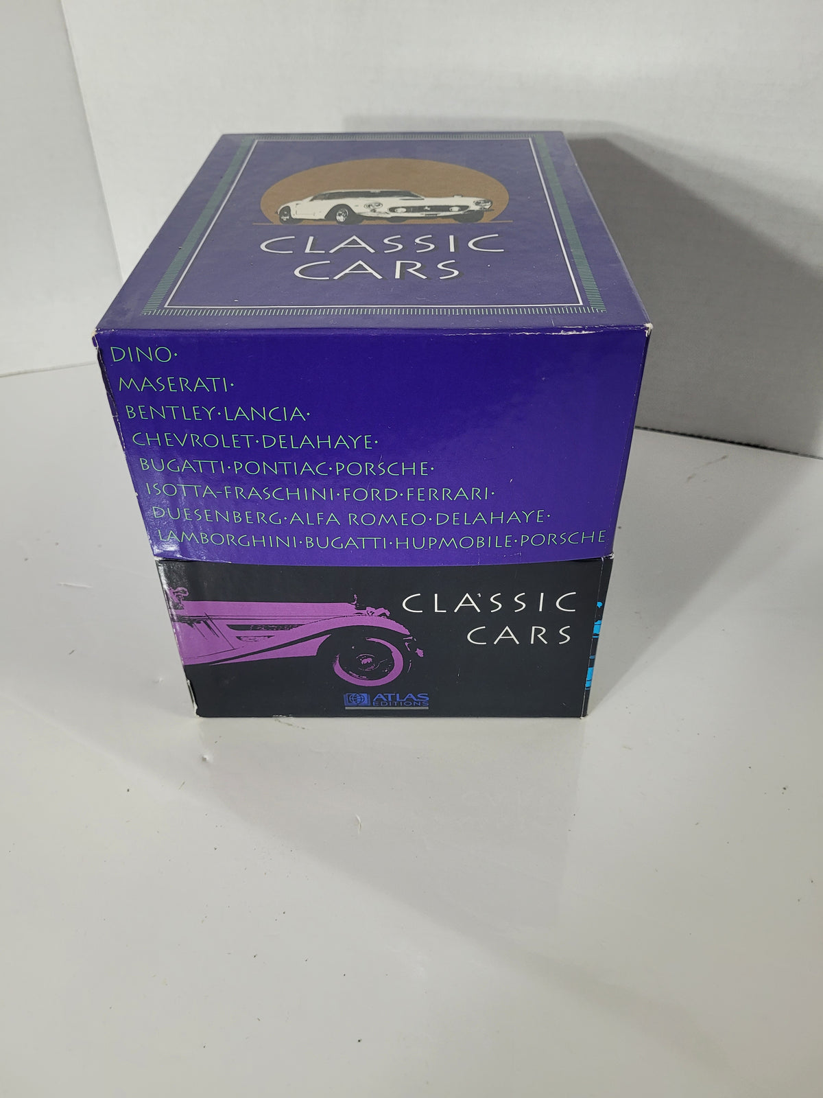 Atlas Editions Classic Cars Card Collection – Boxed with Decals & Original 1993 Paperwork