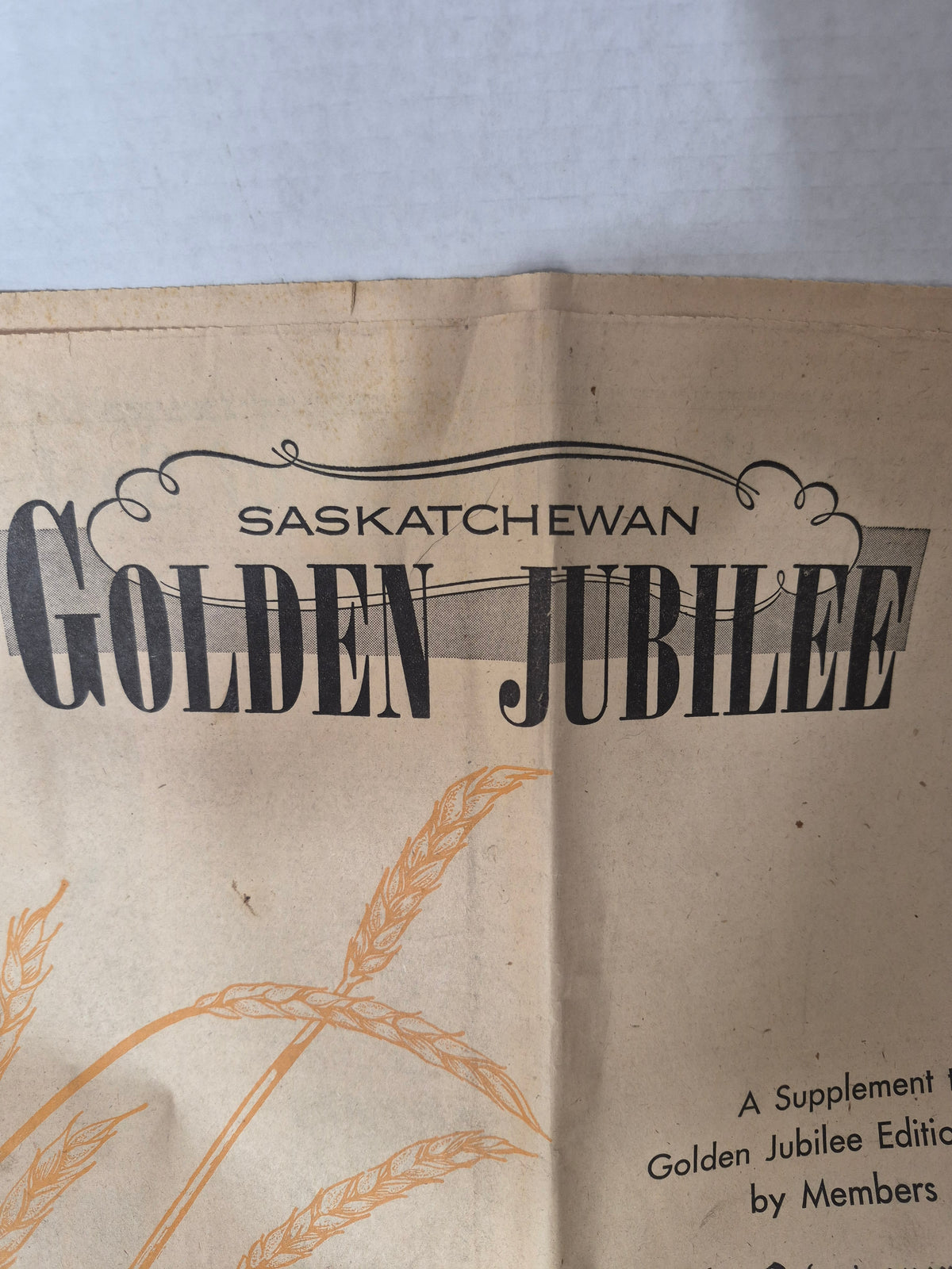 1955 Saskatchewan Golden Jubilee Newspaper Supplement – Prairie History & Tommy Douglas