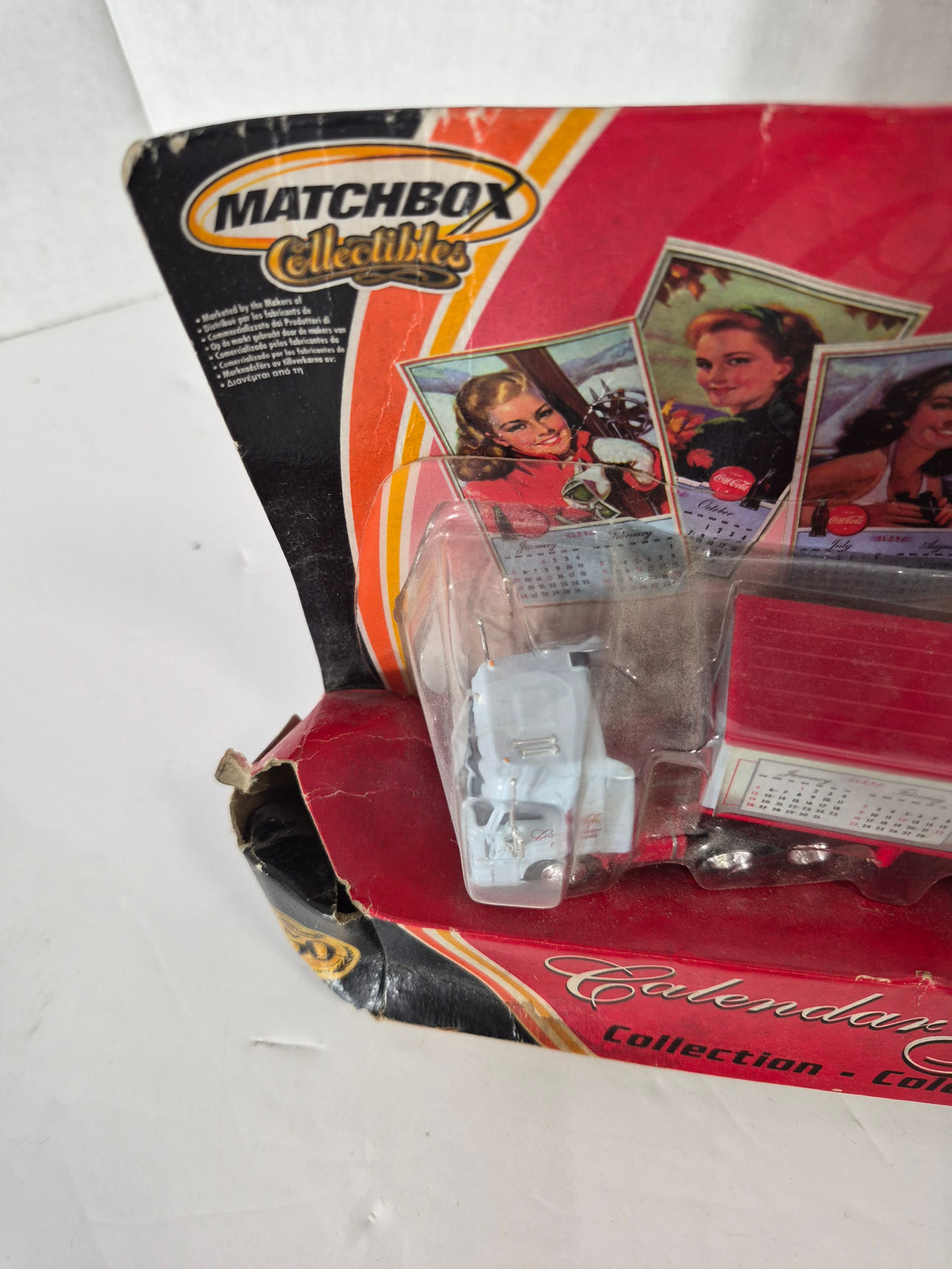 Matchbox Collectibles Coca-Cola Calendar Girls Semi Truck – Box Had a Run-In with a Pepsi Driver Description