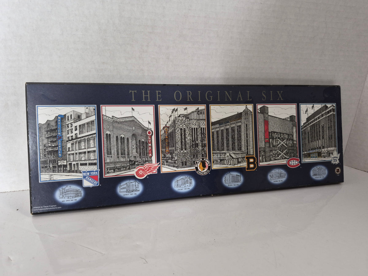 The Original Six NHL Arenas Wooden Wall Plaque – David Crighton Artwork