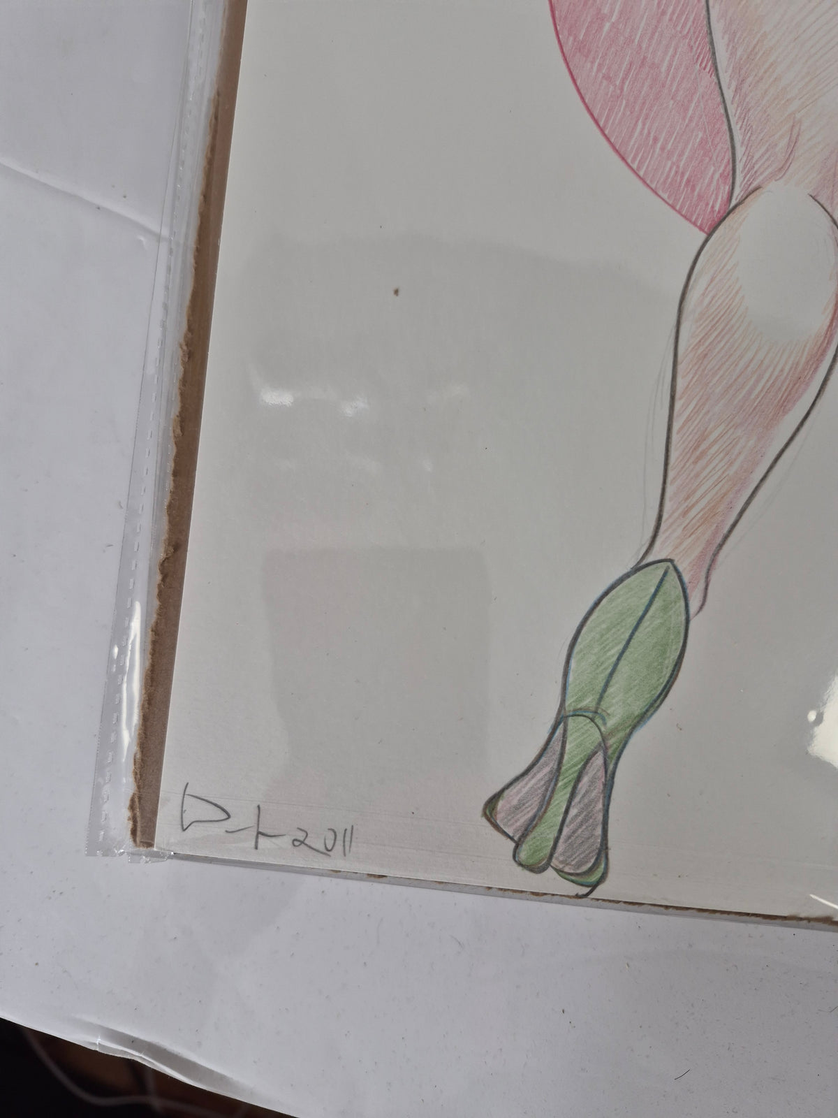 Drew Jones Original Pin-Up Art #9 – Signed & Dated 2011 – 11 x 14 in.