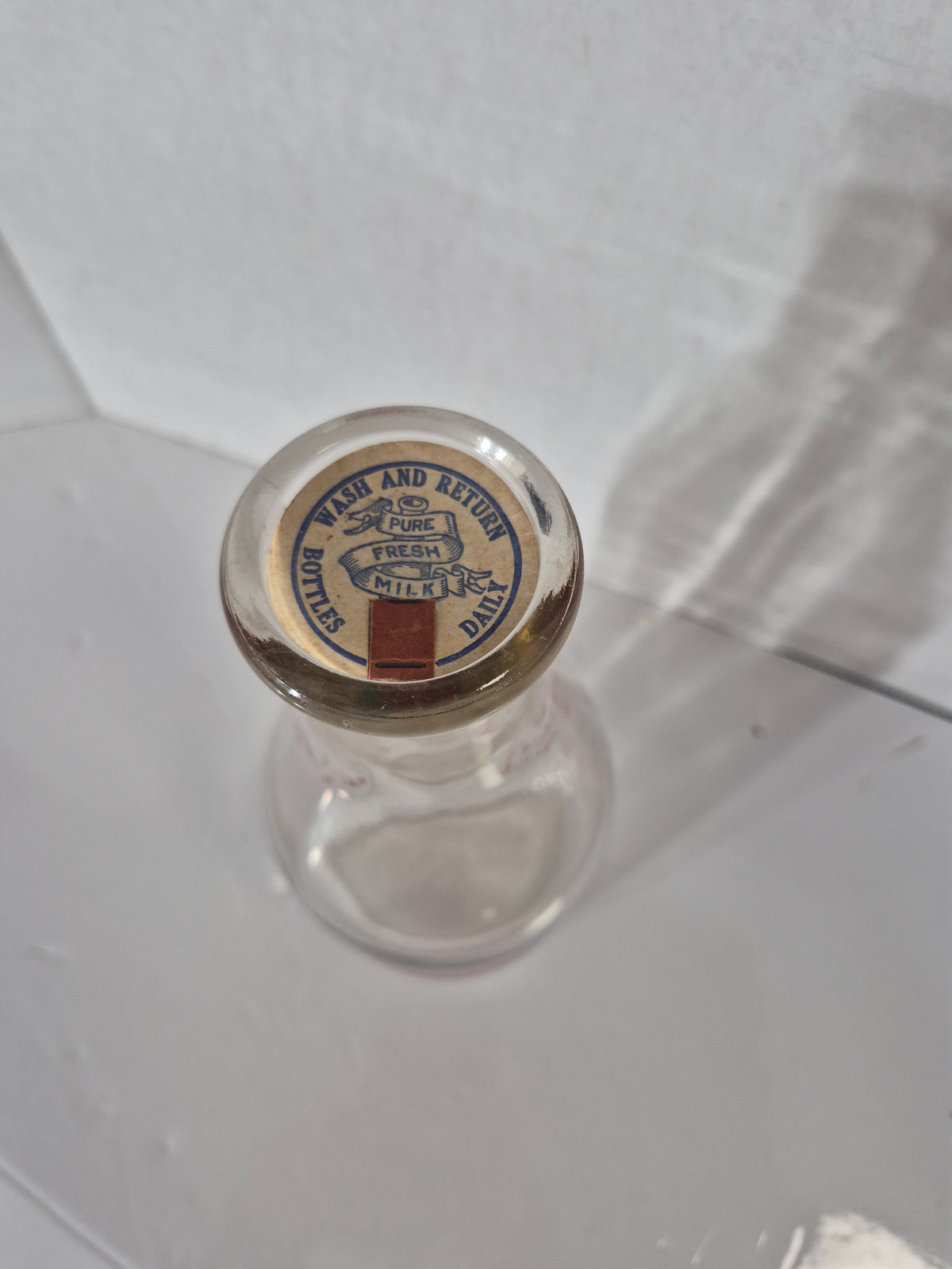 Vintage Palm Dairies Limited Quart Milk Bottle with Original Paper Cap – Saskatchewan – c. 1940s–60s