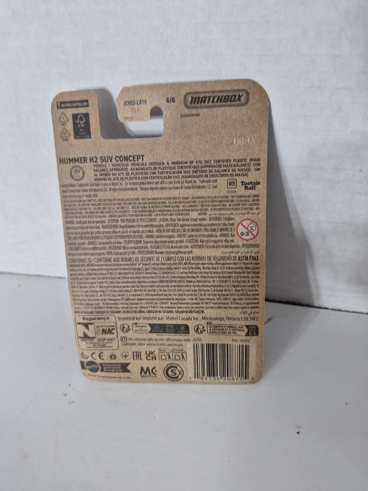 Matchbox Tootsie Roll Midgees Hummer H2 SUV Concept – 6/6 – Sealed