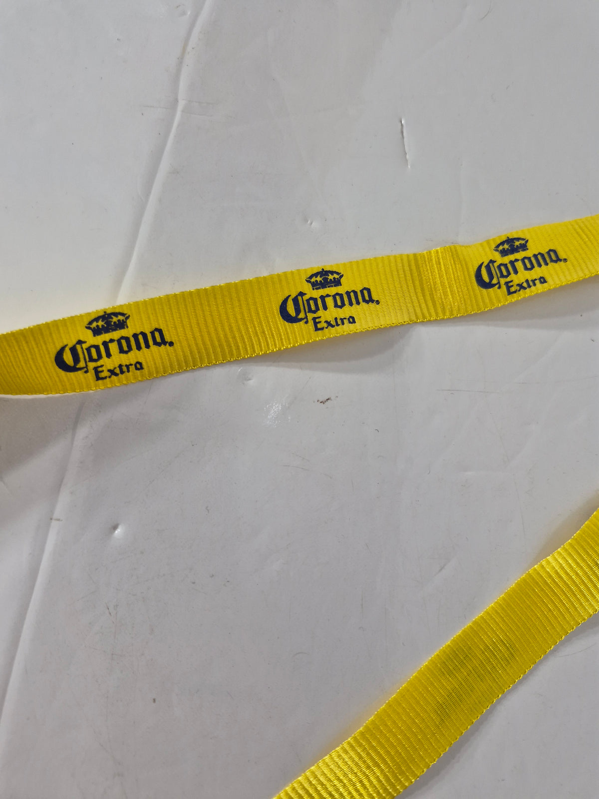 Corona Extra Beer Bottle Holder Lanyard – Yellow & Blue Promotional Breweriana