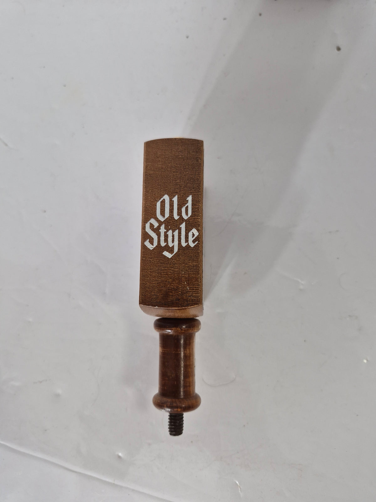 Vintage Heileman’s Old Style Beer Wooden Tap Handle – Scenic Shield Logo – 4.5"