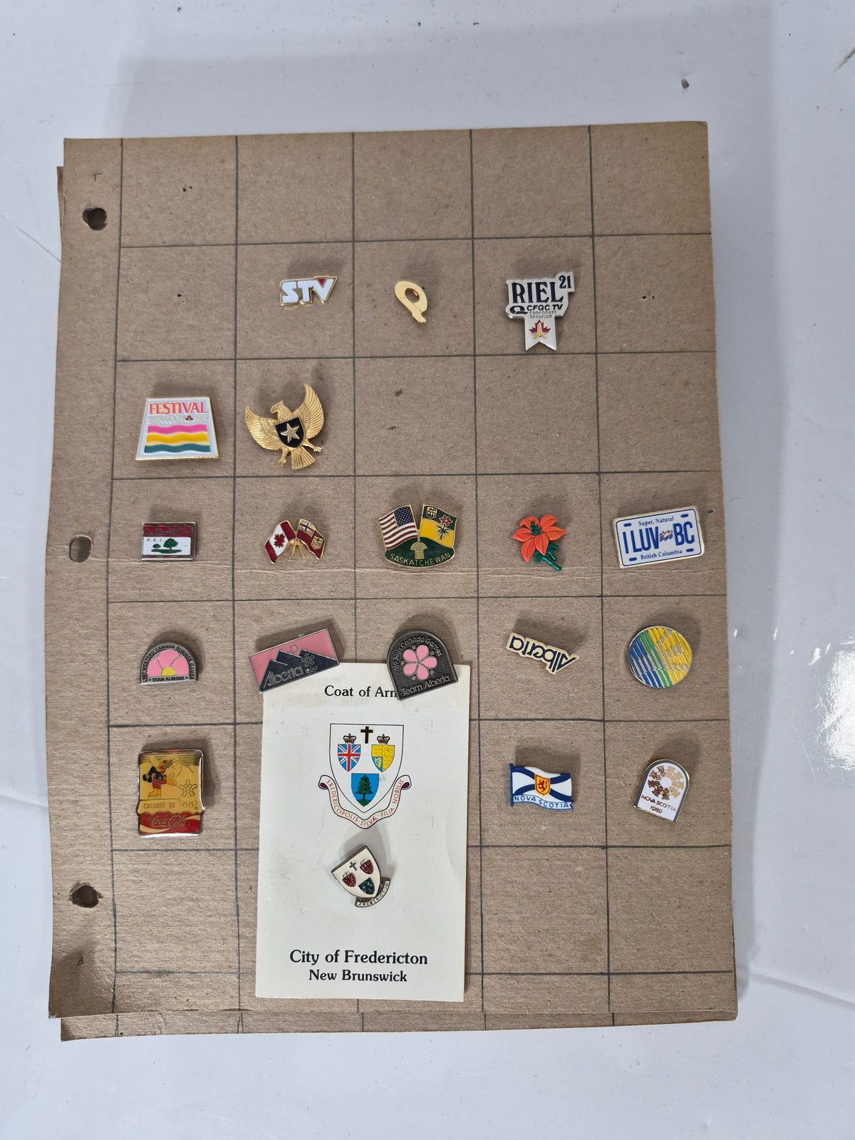 Vintage Canadian Lapel Pin Lot — 19 Enamel Pins, Calgary '88 Olympics, Canada Games & Provincial Team Pins