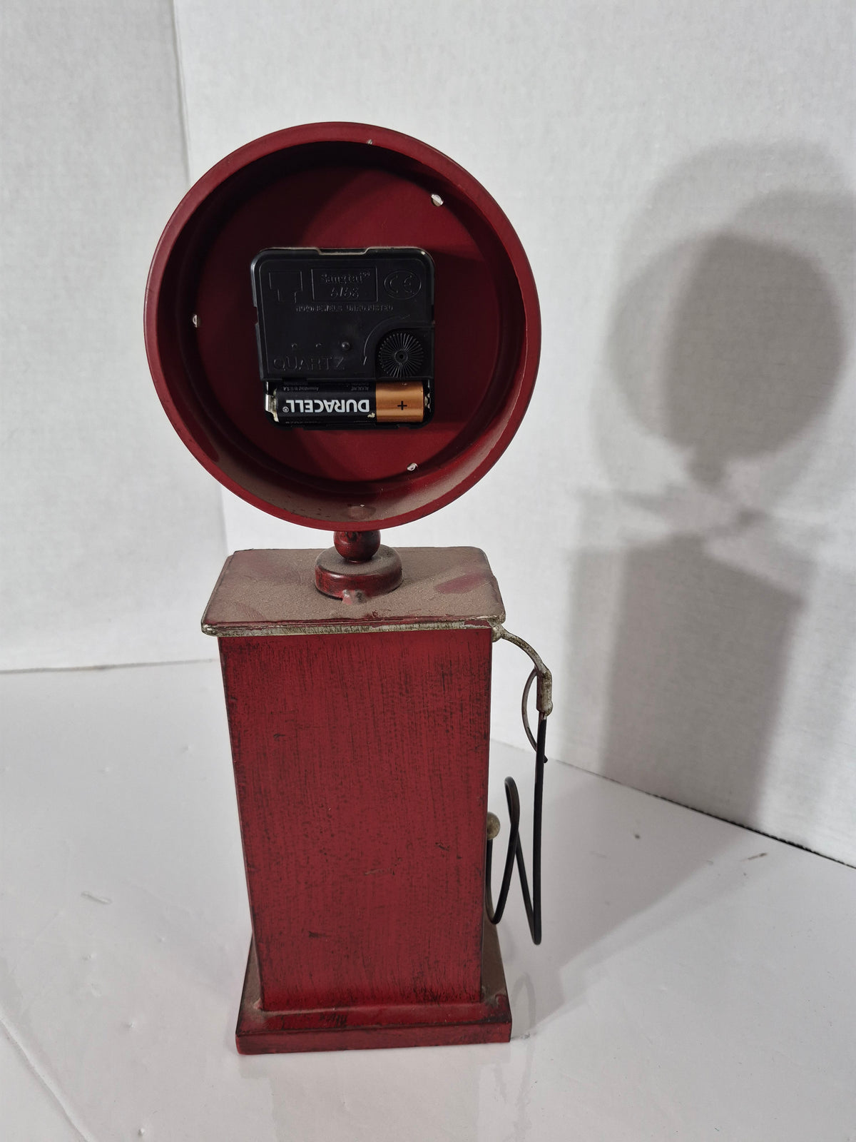 Texaco Gas Pump Table Clock – Novelty Metal Clock – Works