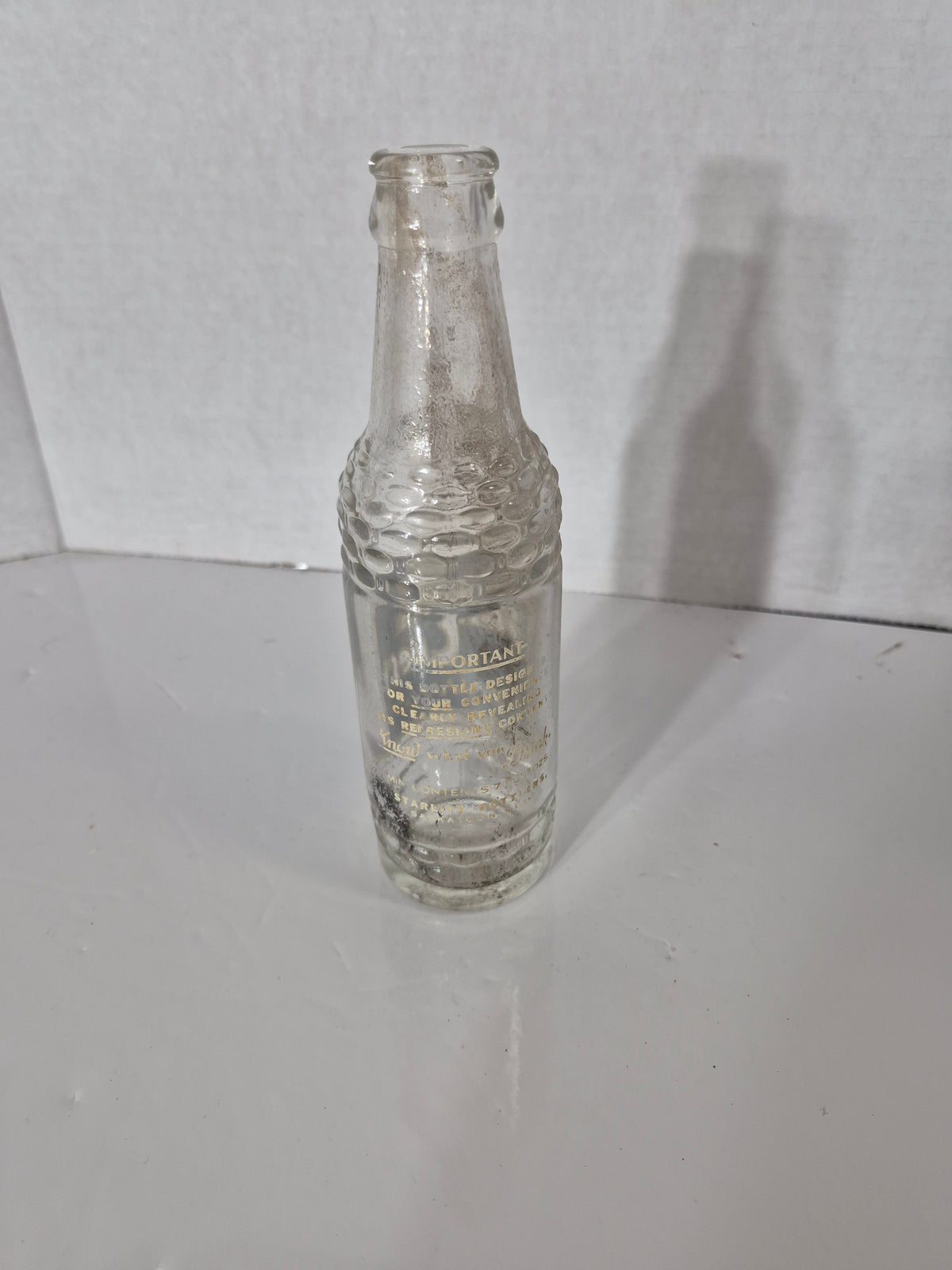 Vintage Sun Crest ACL Soda Bottle – Starline Bottlers Saskatoon – 7 oz