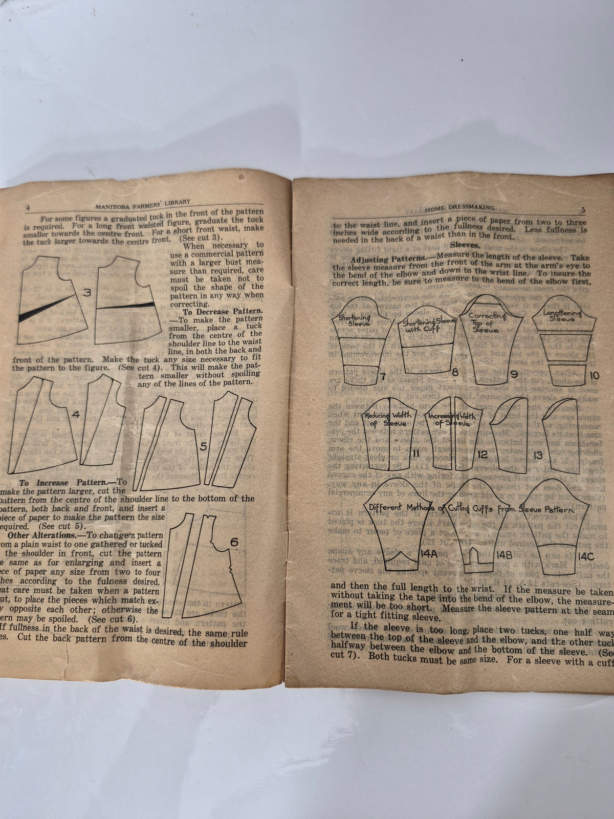 1919 Manitoba Farmers' Library Bulletin No. 40 – Home Dressmaking – Margaret Smith