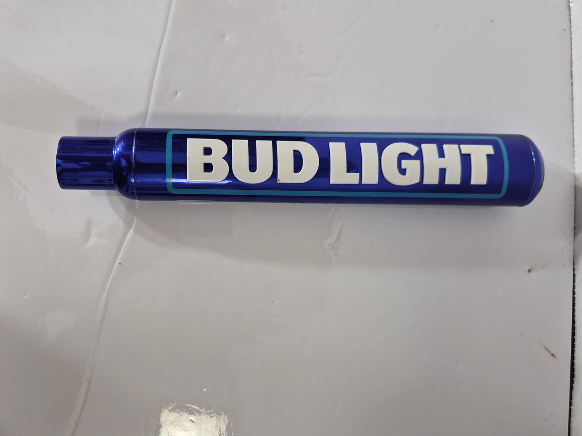 Bud Light Beer Tap Handle – Metallic Blue – 12 in.