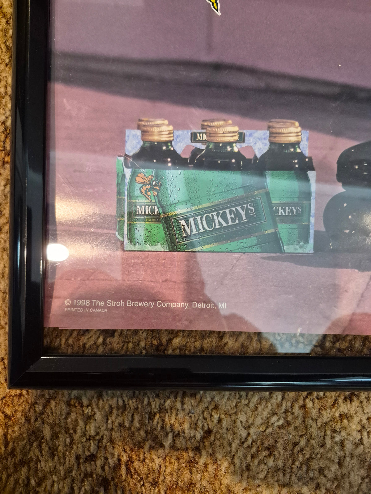 1998 Mickey's "Join the Mickey's Party!" Poster 19 x 27 in. — Longbranch Saloon Drumheller