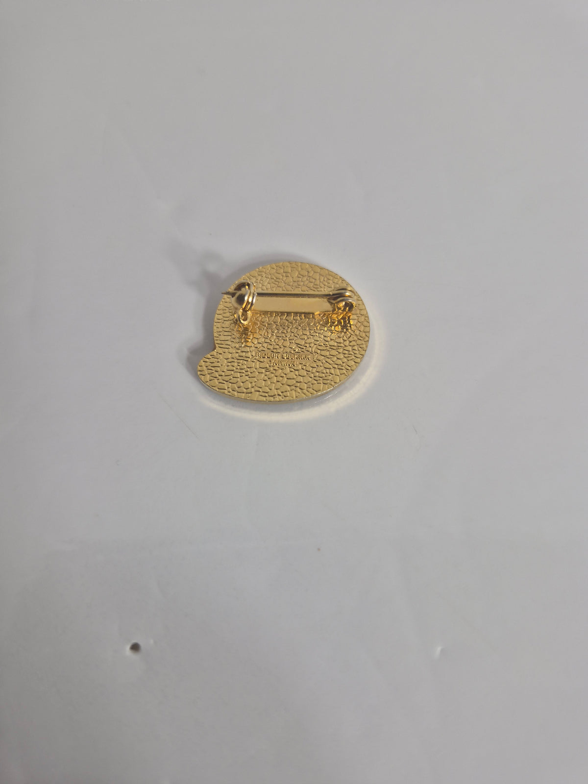 Vintage A&W Sun Lapel Pin — Gold Tone Sunburst Restaurant Promotional Pin