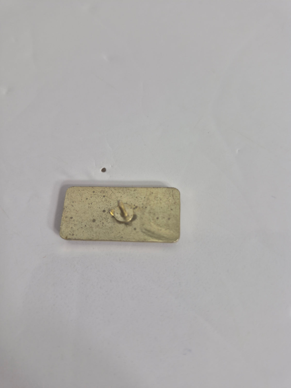 Vintage Michael Jackson Script Logo Enamel Lapel Pin — Gold on Black, King of Pop Music Memorabilia, 1" x 0.5"