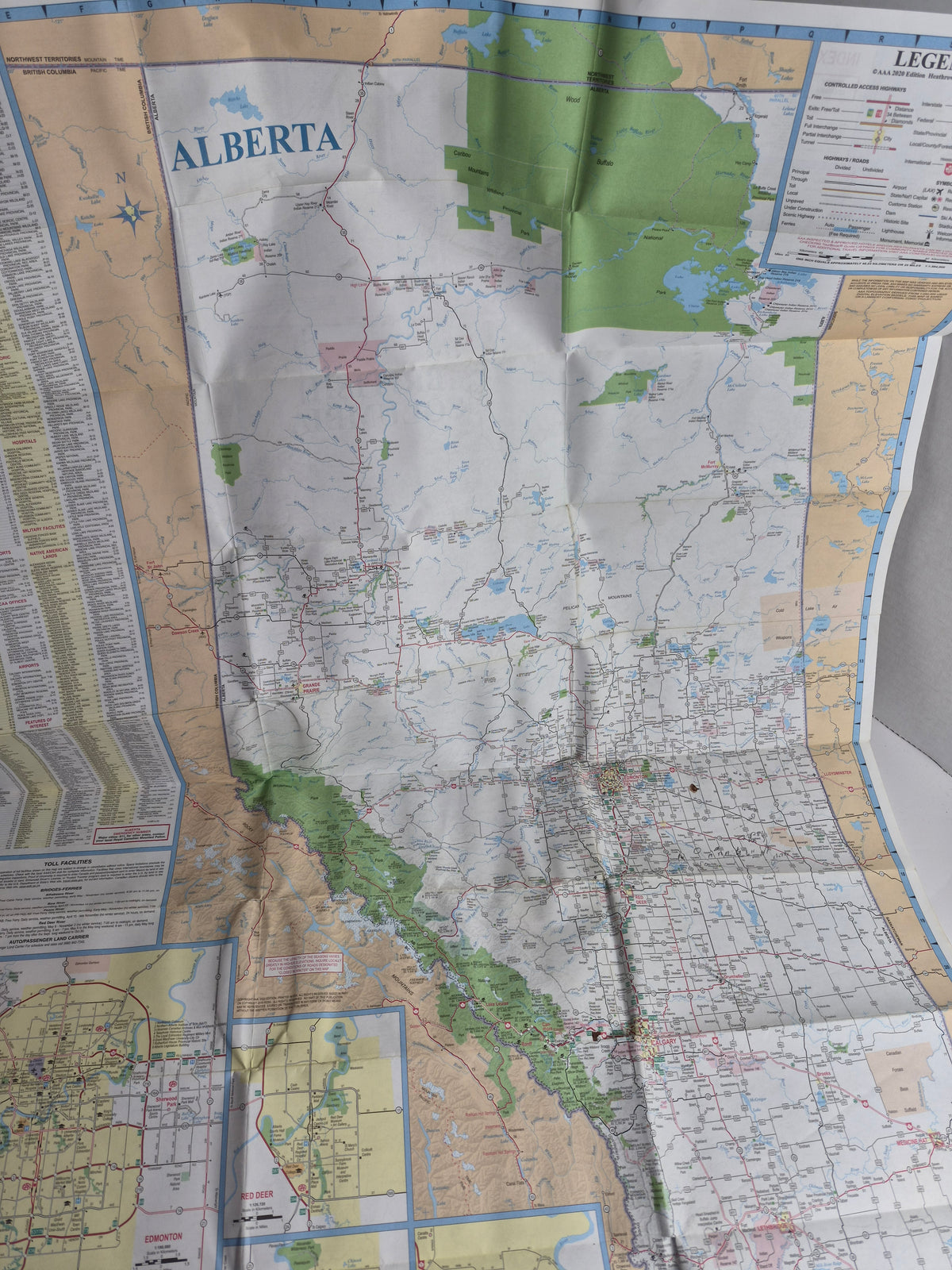 AAA CAA Provincial Series Road Maps Pair - Alberta British Columbia & Manitoba Saskatchewan, 2020 Editions