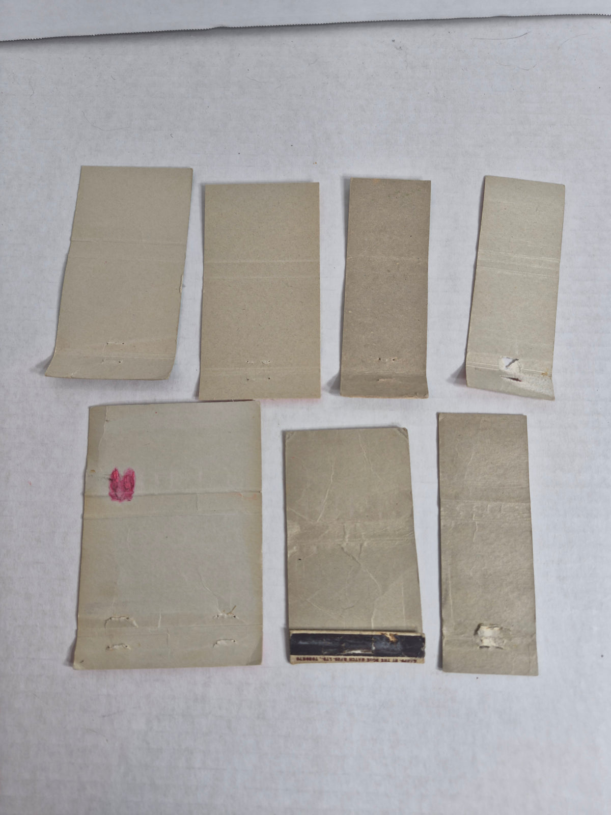 Vintage Matchbook Covers, Lot of 7 – All Saskatchewan: Frank's Cafe & Phil's Grill Regina, Prairie Gas Pair, Valley Cafe Fort Qu'Appelle, City Cafe Star City