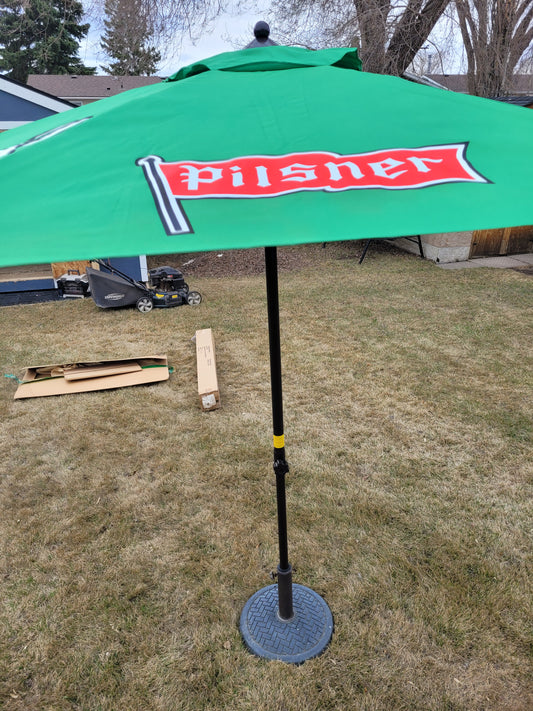2014 Molson Old Style Pilsner Commercial Patio Umbrella – Green Beer Advertising – Original Box