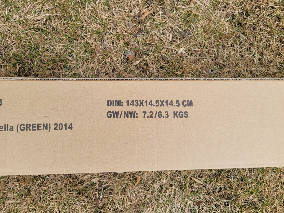 2014 Molson Old Style Pilsner Commercial Patio Umbrella – Green Beer Advertising – Original Box