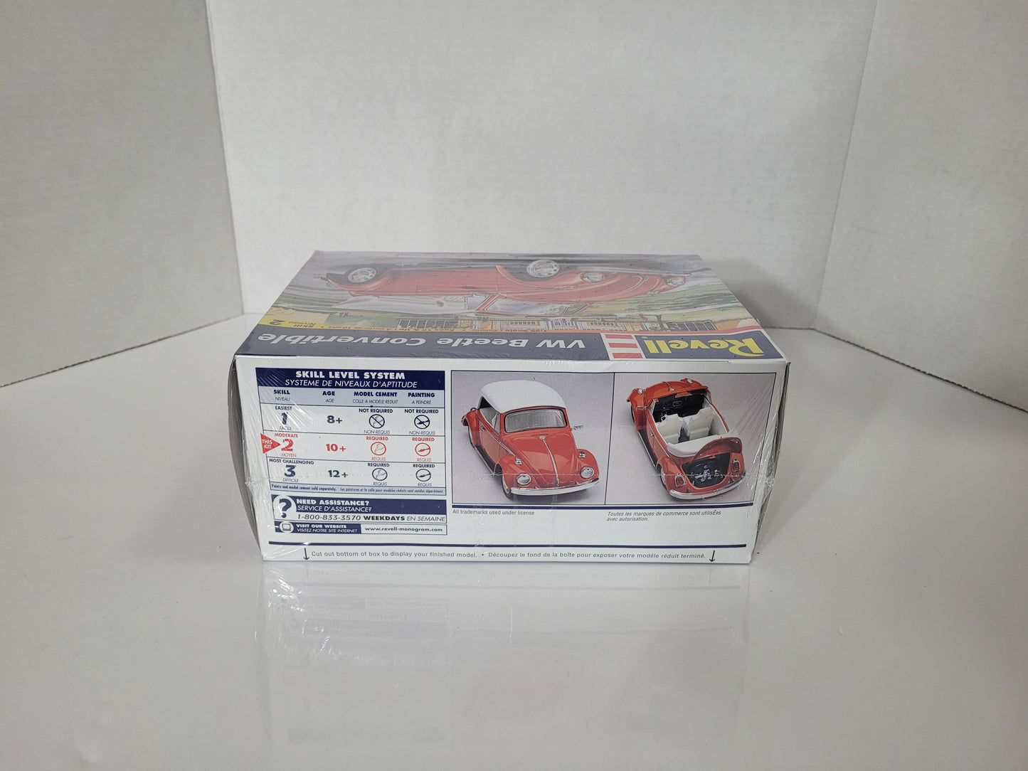 1999 Revell VW Beetle Convertible 1:25 Model Kit – Factory Sealed