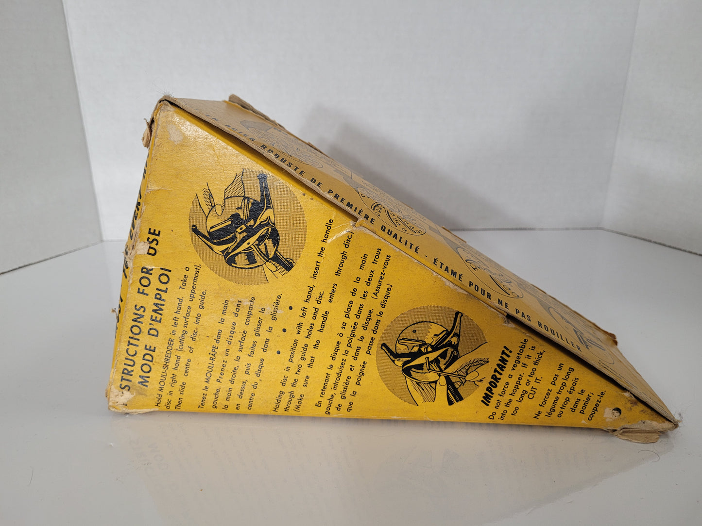 Vintage 1950s Mouli Julienne Shredder & Salad Maker – 4 Discs with Original Box