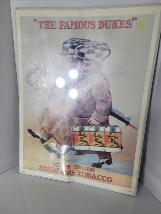 Vintage 1984 “The Famous Dukes” Tobacco Advertising Print – 18" × 24"
