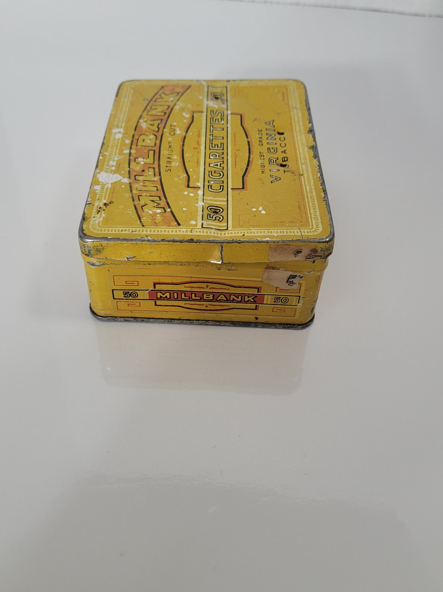 Vintage 1930s Millbank Straight Cut 50 Cigarettes Advertising Tin – Imperial Tobacco Canada
