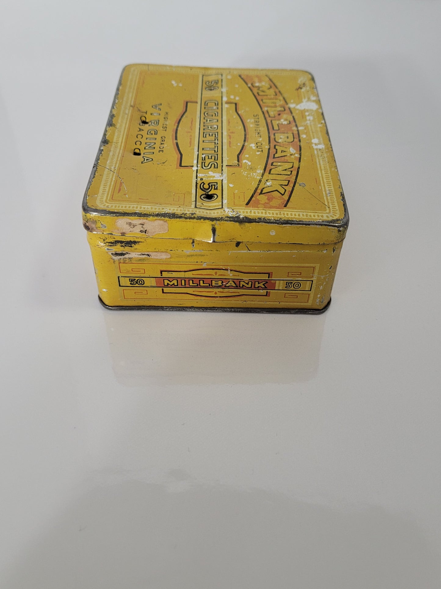 Vintage 1930s Millbank Straight Cut 50 Cigarettes Advertising Tin – Imperial Tobacco Canada
