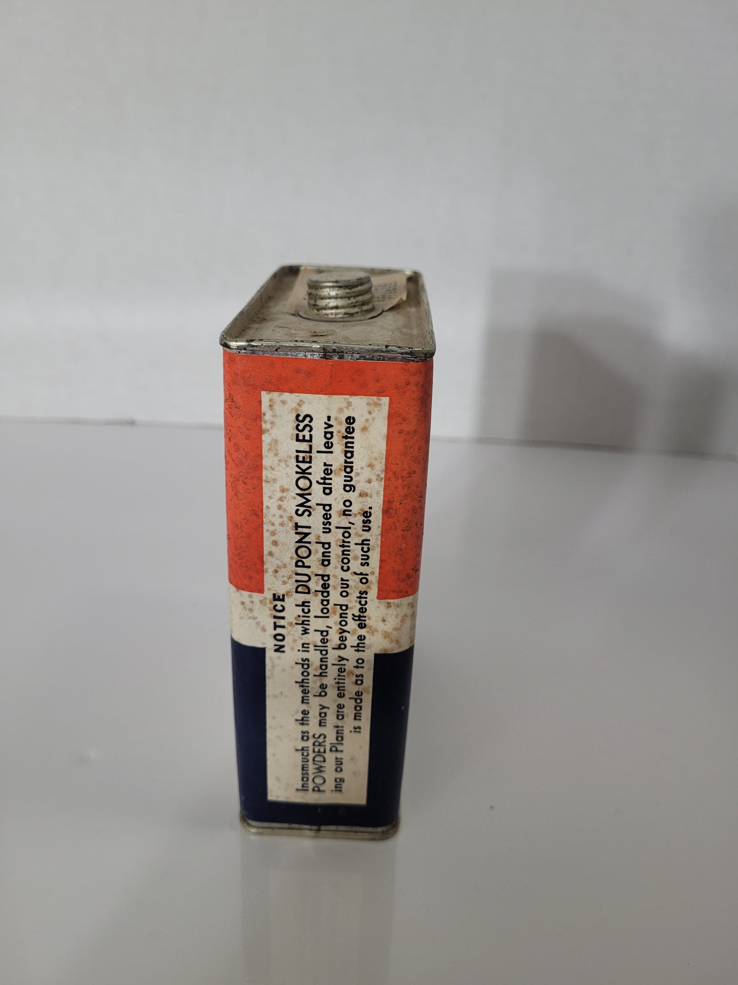 Vintage DuPont IMR 4064 Empty Rifle Powder Can – 16 oz Advertising Tin