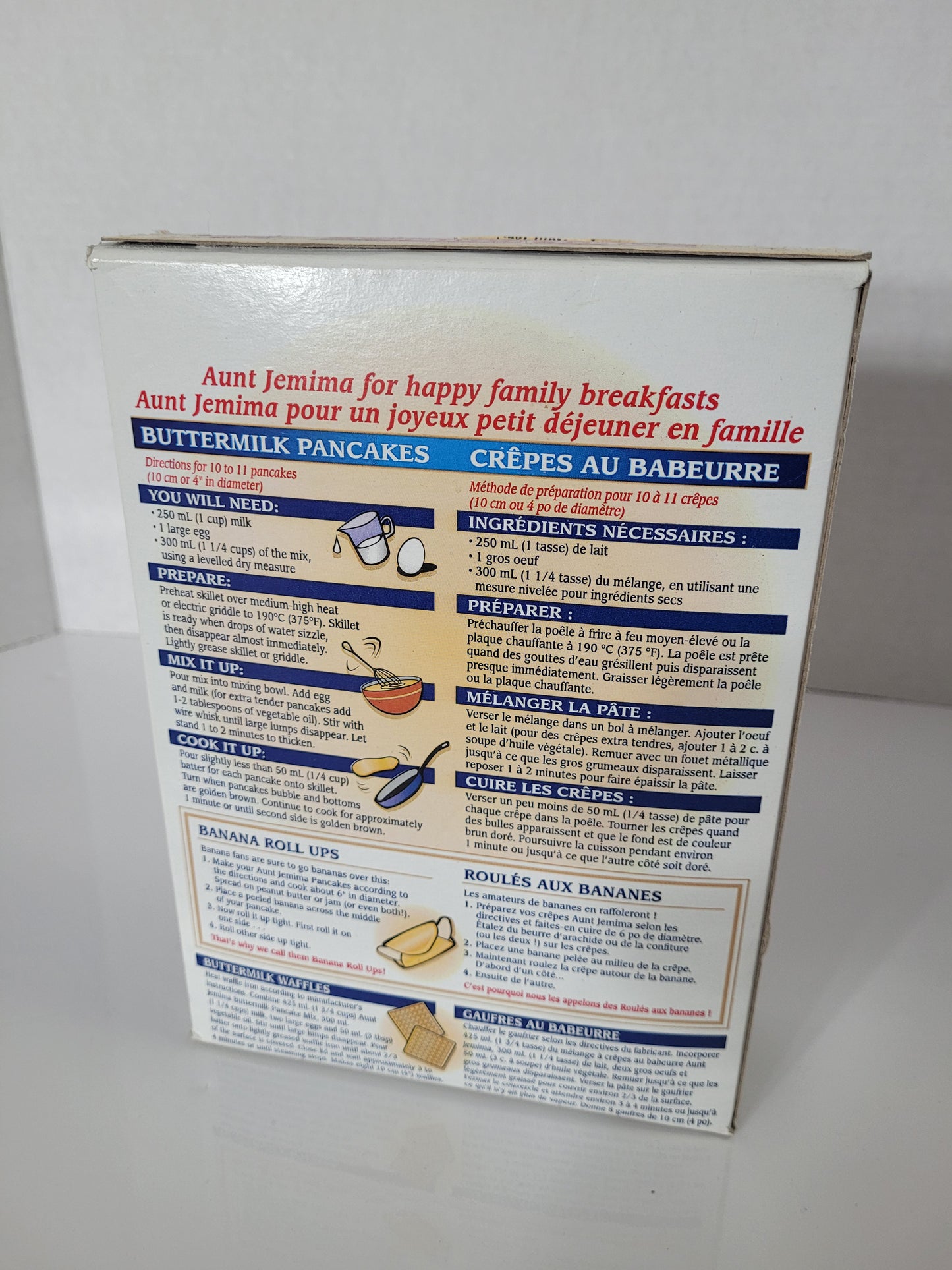 Sealed Aunt Jemima Buttermilk Pancake Mix 905 g – Discontinued Canadian Packaging Collectible