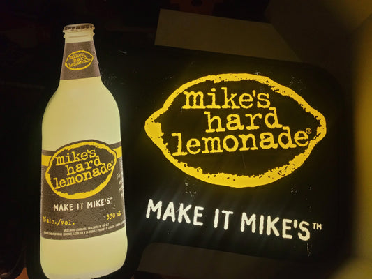Vintage Mike’s Hard Lemonade Illuminated Advertising Sign – 27" × 24" × 8"