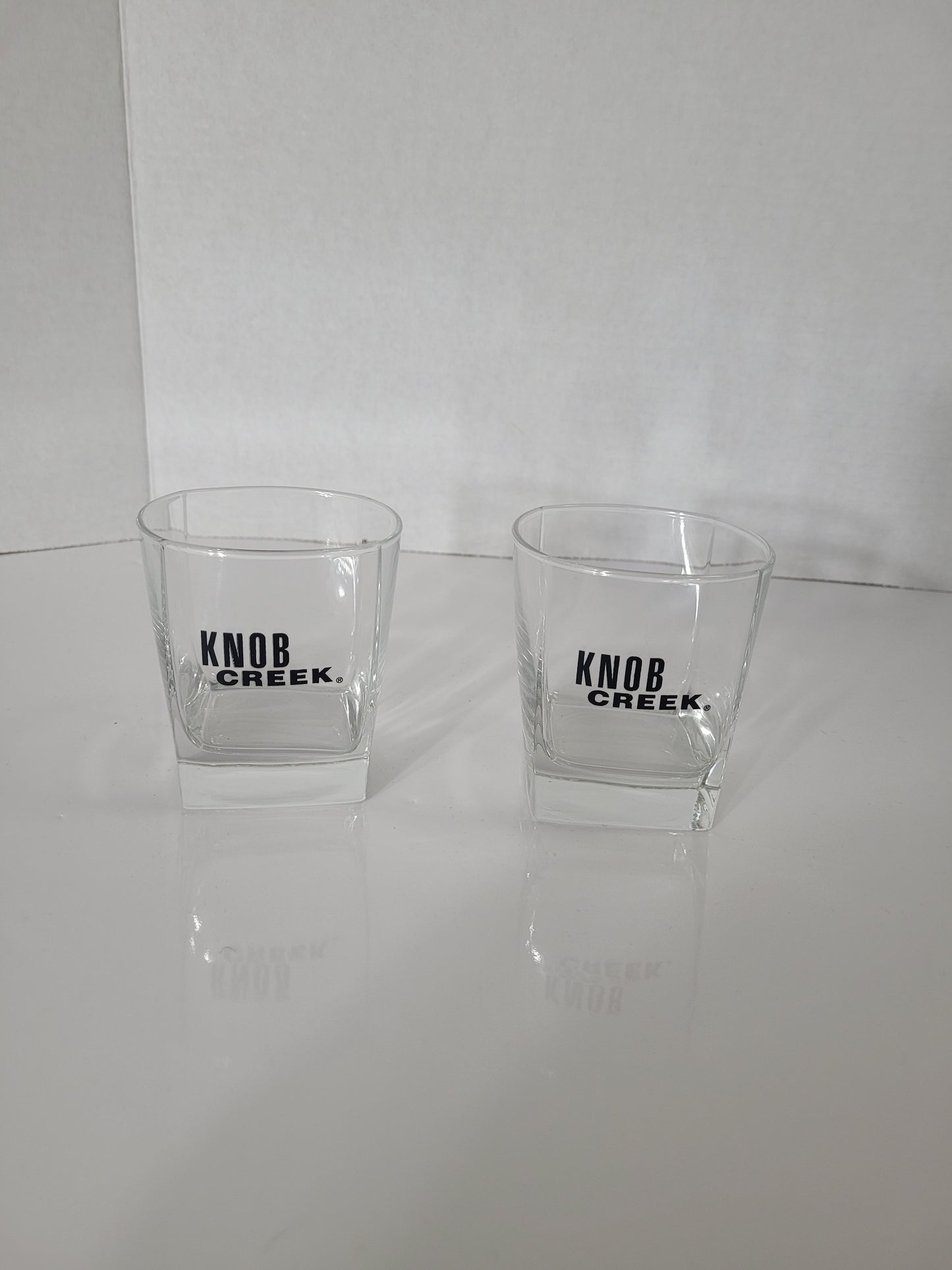 Collectible Knob Creek Bourbon Advertising Rocks Glasses – Set of 2