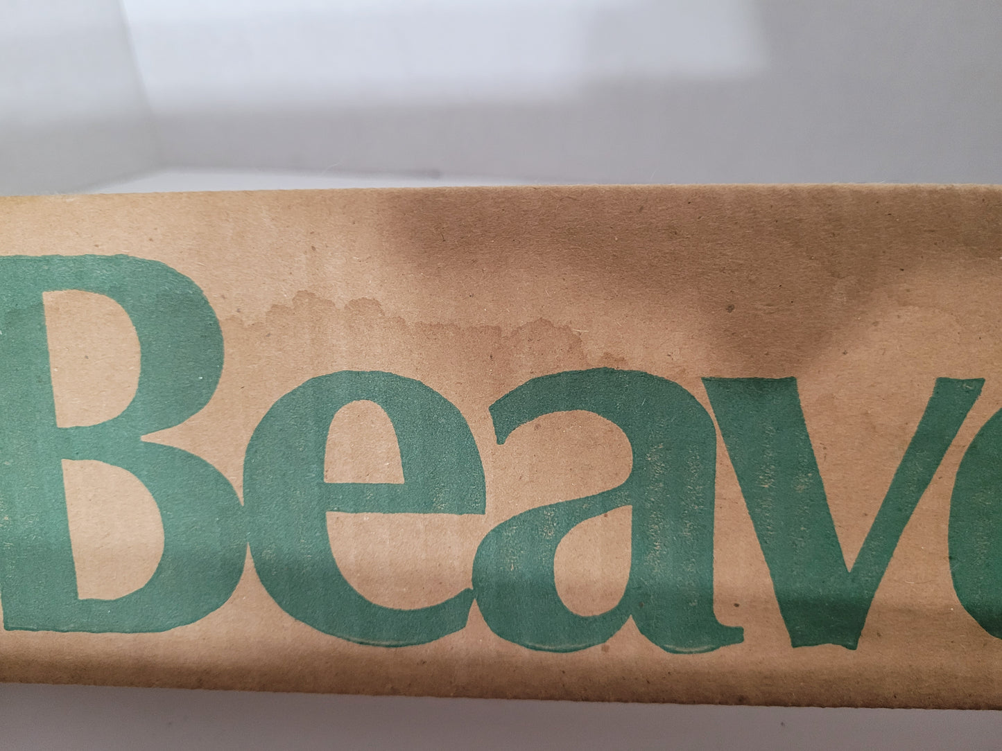 Vintage Beaver Lumber Three-Sided Cardboard Advertising Display Sign – 36"