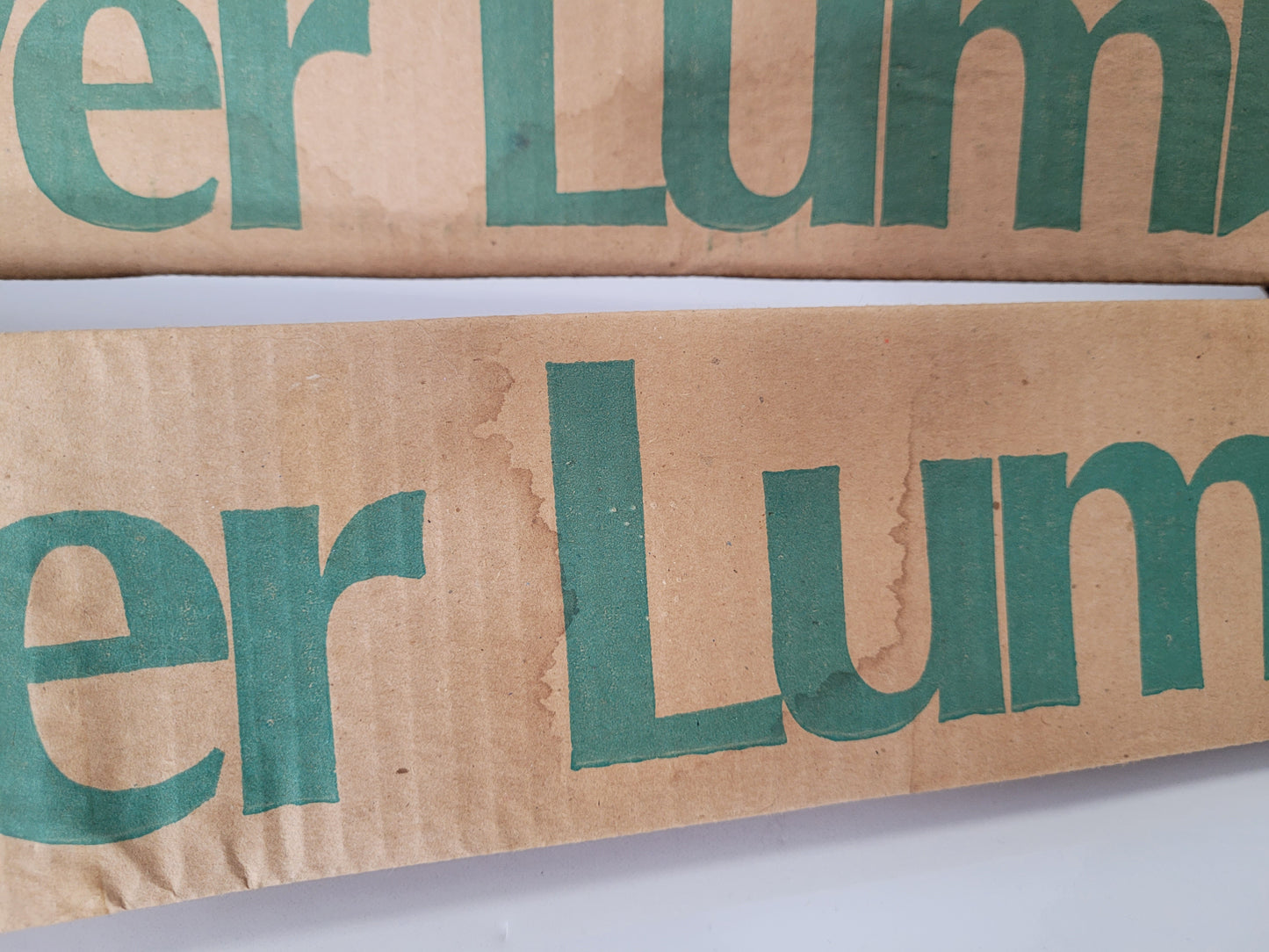 Vintage Beaver Lumber Three-Sided Cardboard Advertising Display Sign – 36"
