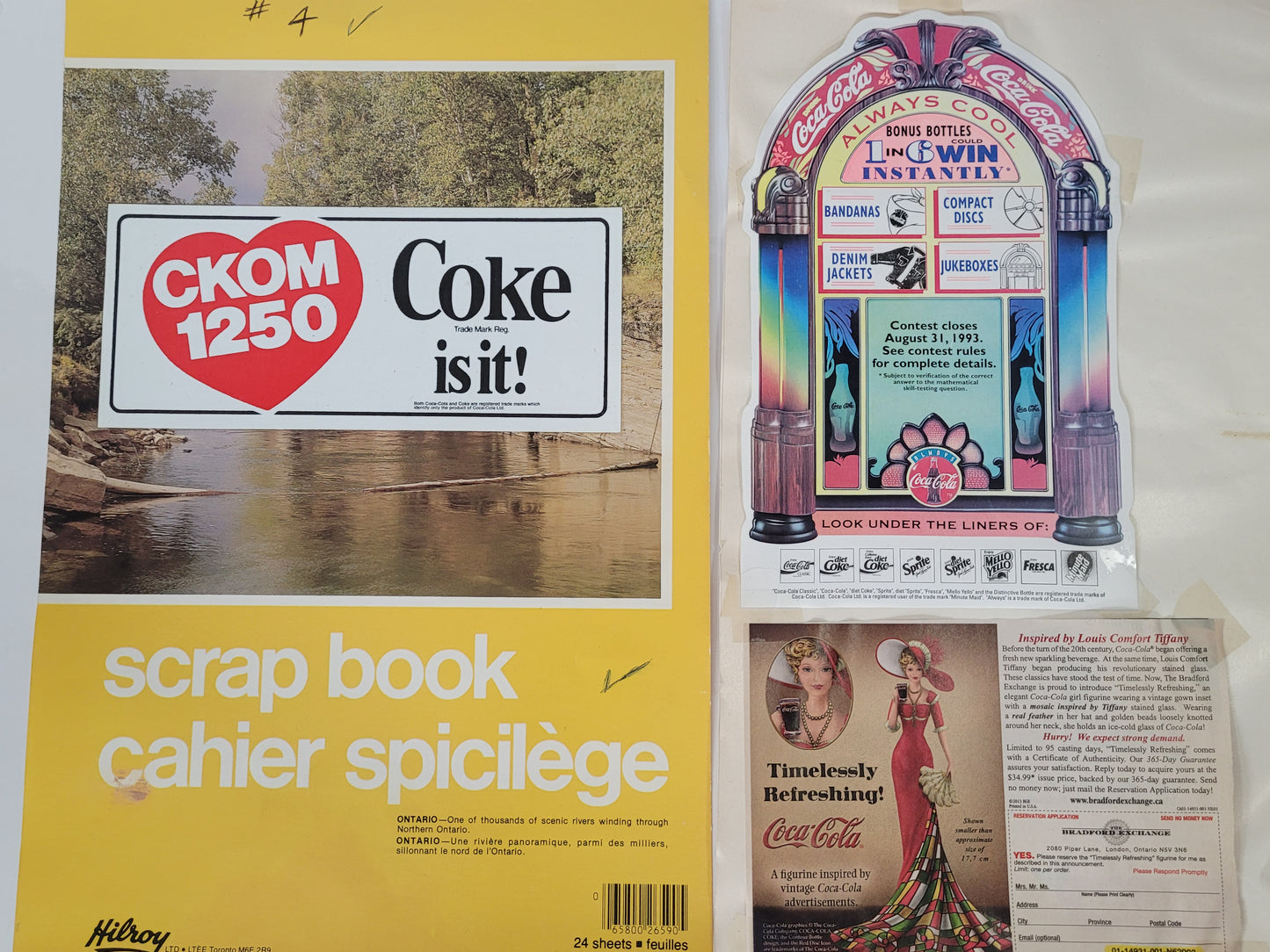Large Vintage Coca-Cola Canadian Advertising Ephemera Archive – Scrapbooks, Promotions & Collector Papers