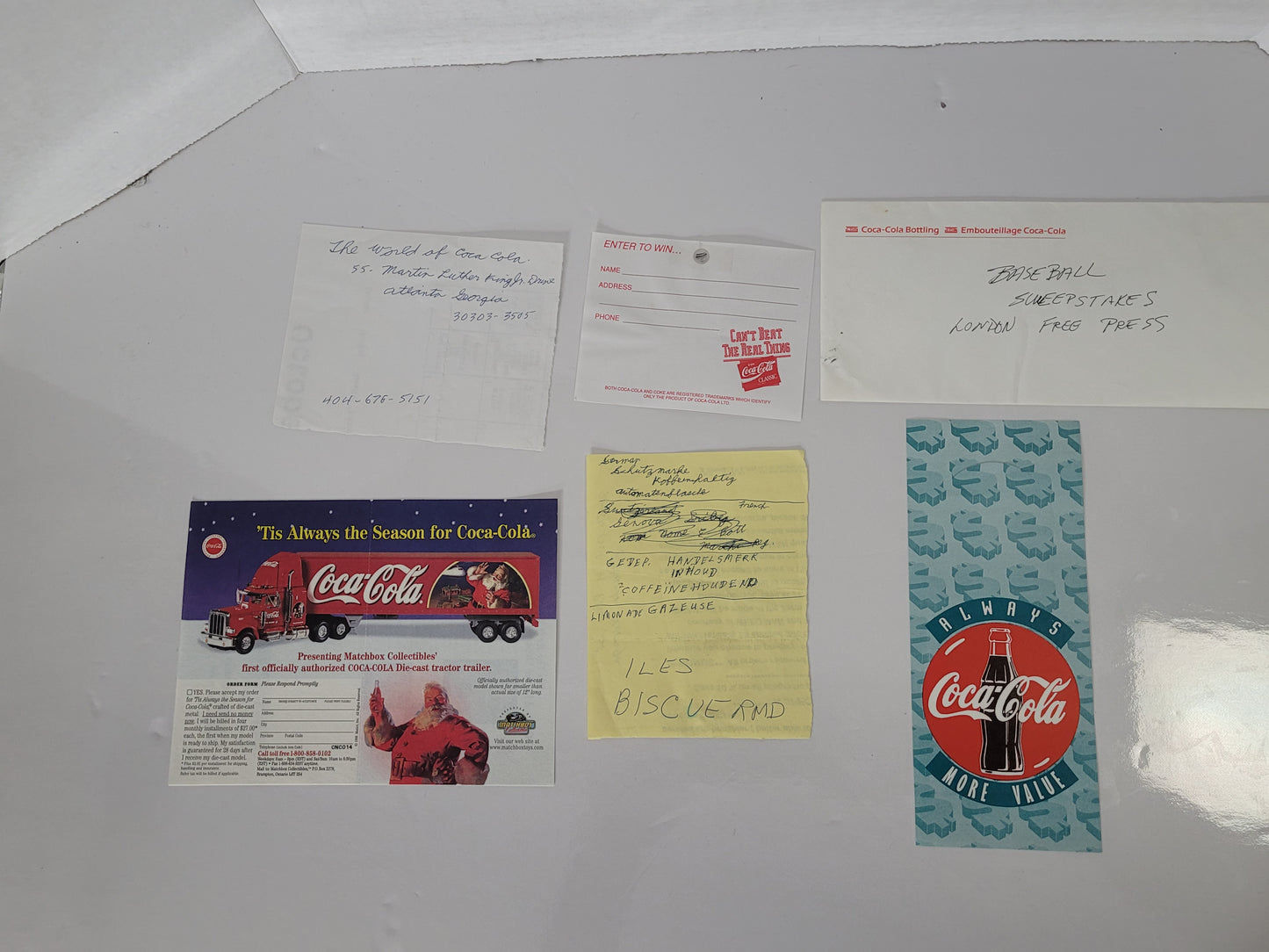 Large Vintage Coca-Cola Canadian Advertising Ephemera Archive – Scrapbooks, Promotions & Collector Papers